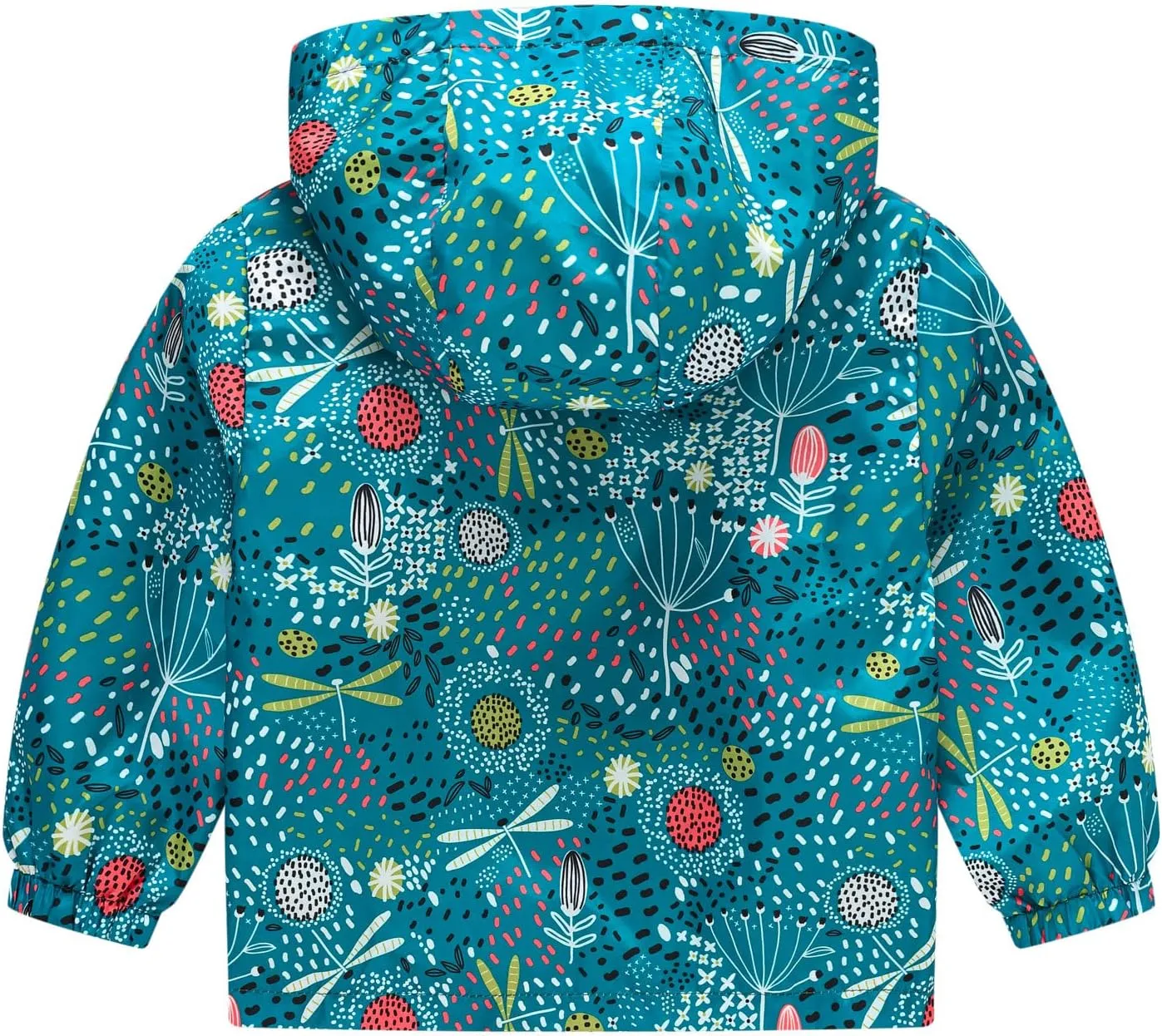 Toddler Boys Girls Casual Printing Cartoon Hooded Outerwear Zipper Coats Long Sleeve Windproof Boy Toddler Coat