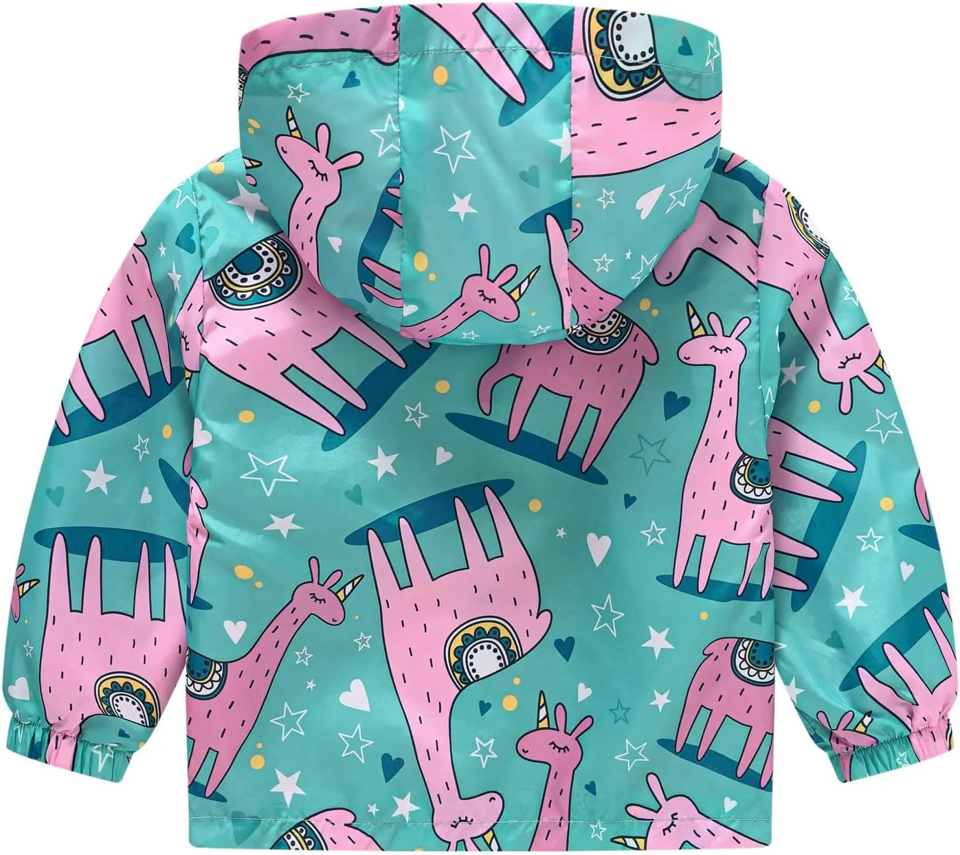 Toddler Boys Girls Casual Printing Cartoon Hooded Outerwear Zipper Coats Long Sleeve Windproof Boy Toddler Coat