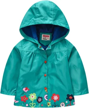 Toddler Boys Girls Rain Jackets Little Kid?? Waterproof Hoodie Raincoats Windbreaker Trendy Casual Outerwear Jacket