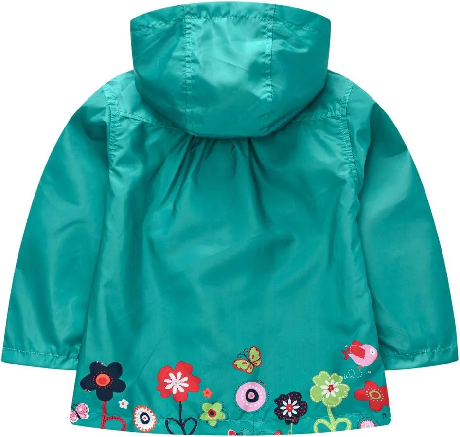 Toddler Boys Girls Rain Jackets Little Kid?? Waterproof Hoodie Raincoats Windbreaker Trendy Casual Outerwear Jacket