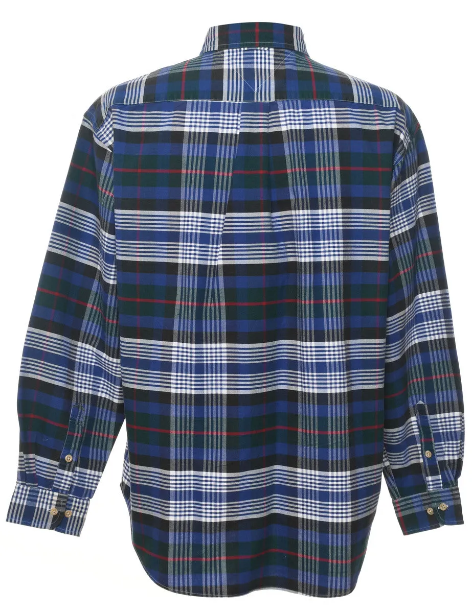 Tommy Hilfiger Checked Navy & Black Shirt - L