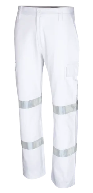Tru Workwear Trousers Heavy Weight Cotton Drill Cargo Pants c/w Bio Motion Reflective Tape DT1142T3