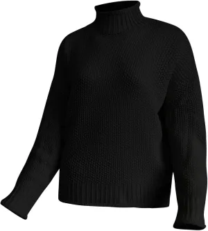 Turtleneck Long Sleeve Shirts Long Sleeve Knit Solid Color Sweater Pullover Top Long Sleeve Shirts for Women Plus