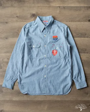 Uncle Sam Selvedge Chambray Work Shirt - Indigo