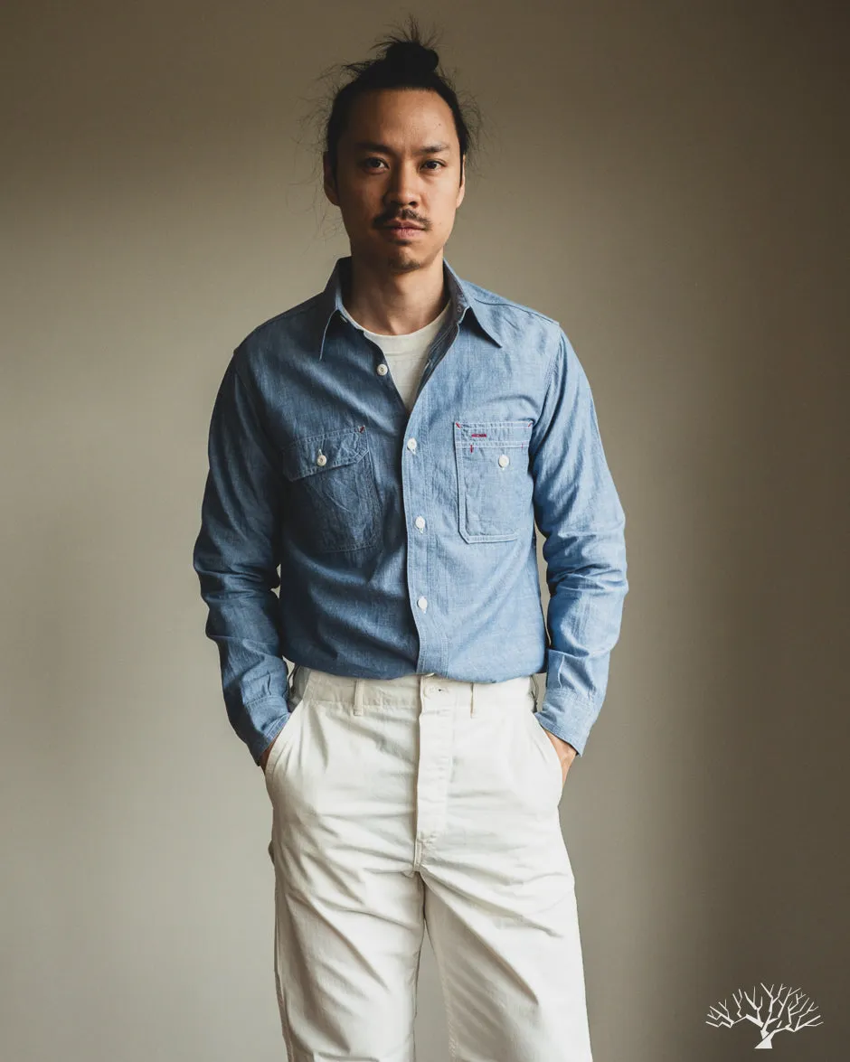 Uncle Sam Selvedge Chambray Work Shirt - Indigo