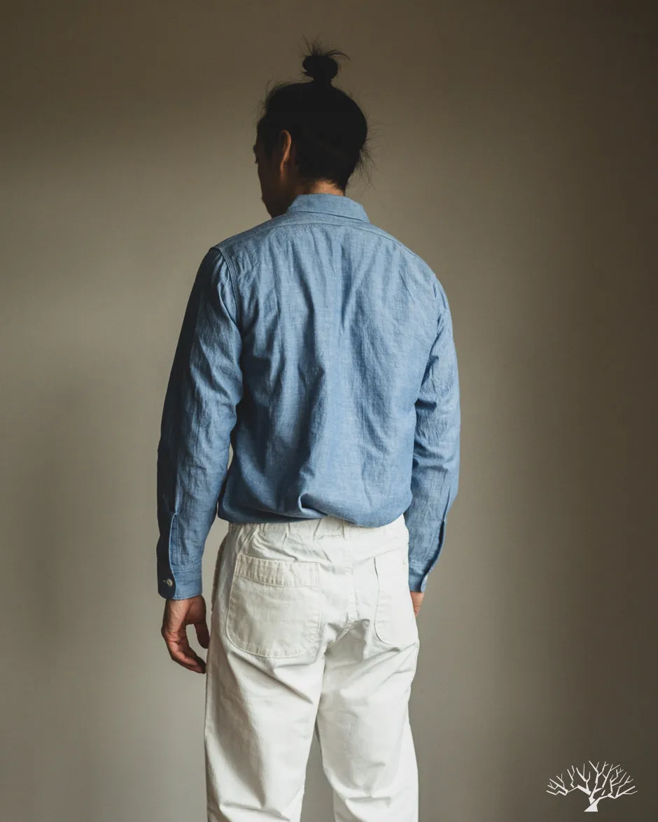 Uncle Sam Selvedge Chambray Work Shirt - Indigo