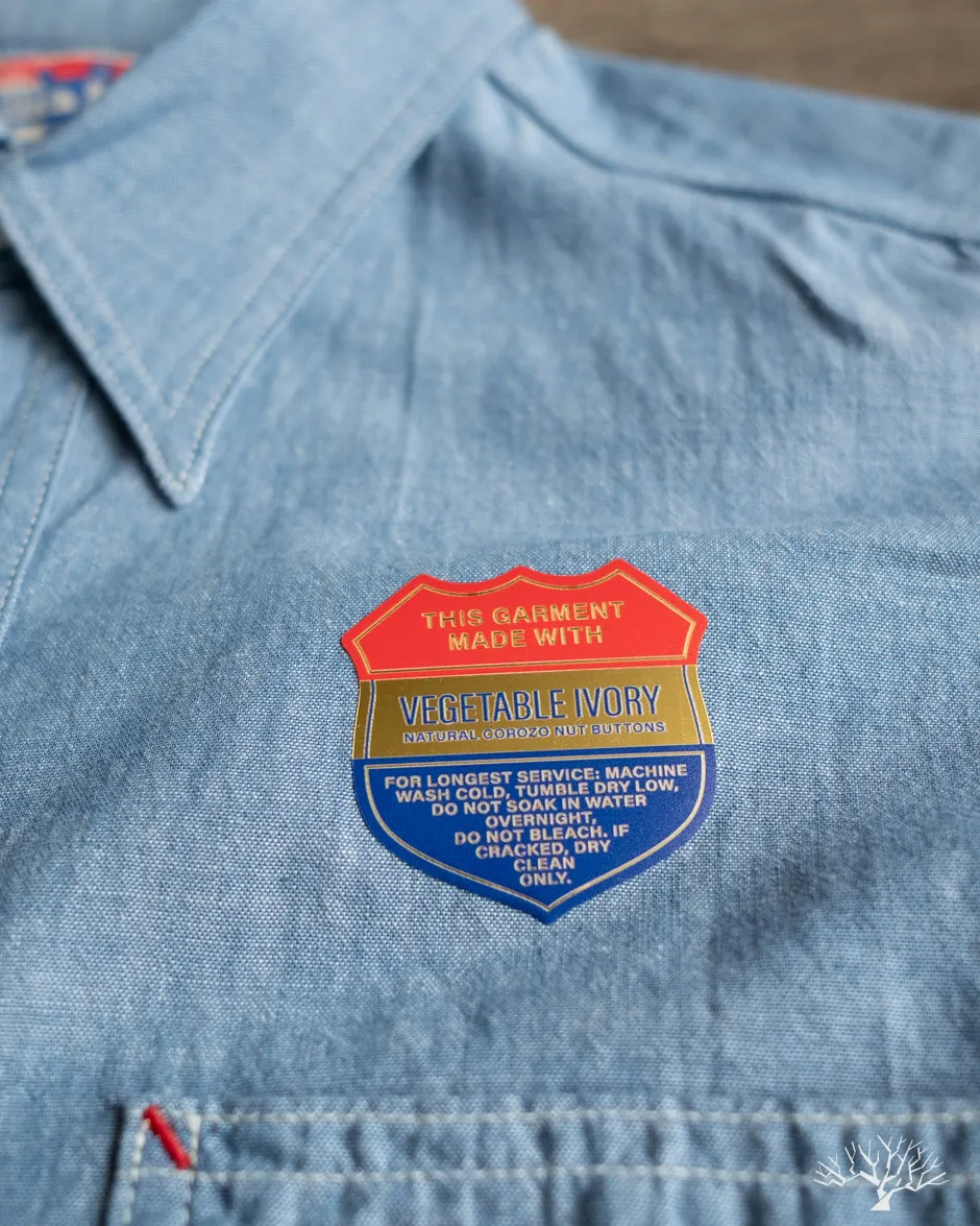 Uncle Sam Selvedge Chambray Work Shirt - Indigo