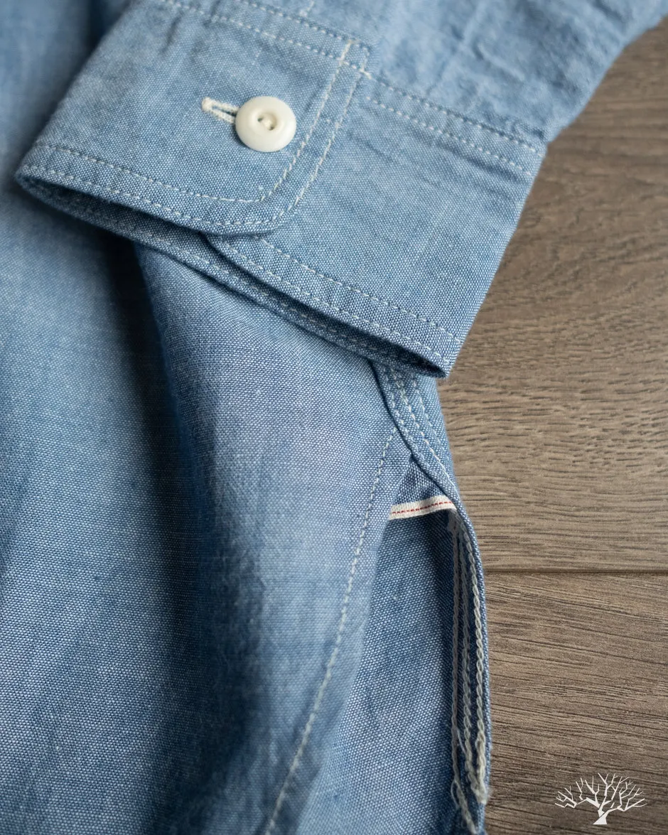 Uncle Sam Selvedge Chambray Work Shirt - Indigo