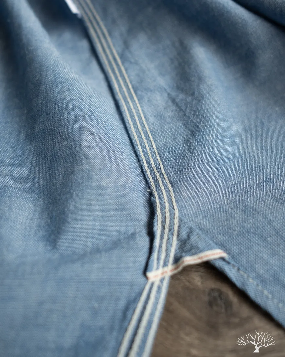 Uncle Sam Selvedge Chambray Work Shirt - Indigo