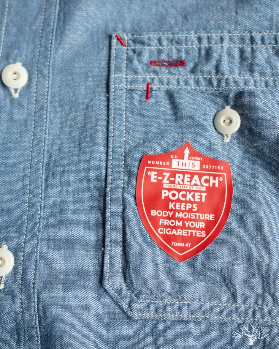 Uncle Sam Selvedge Chambray Work Shirt - Indigo