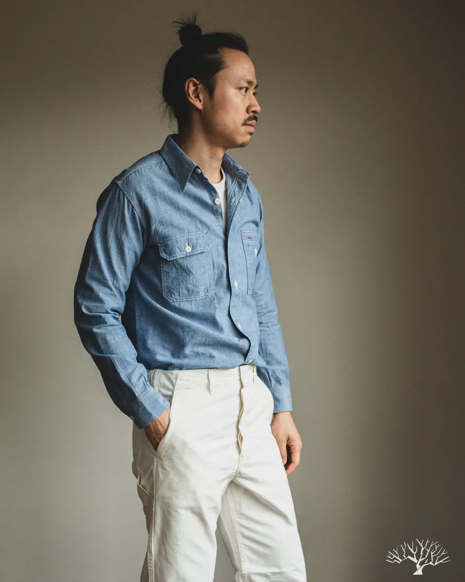Uncle Sam Selvedge Chambray Work Shirt - Indigo