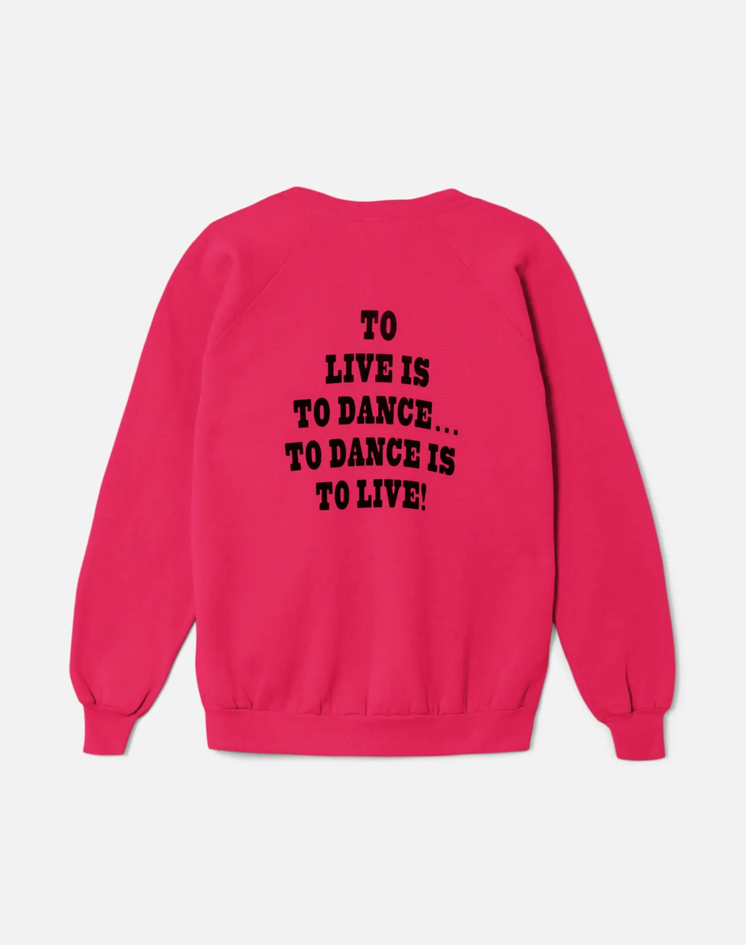 Upcycled "Snoopy Dancing" Sweatshirt in Fuchsia - 11229738