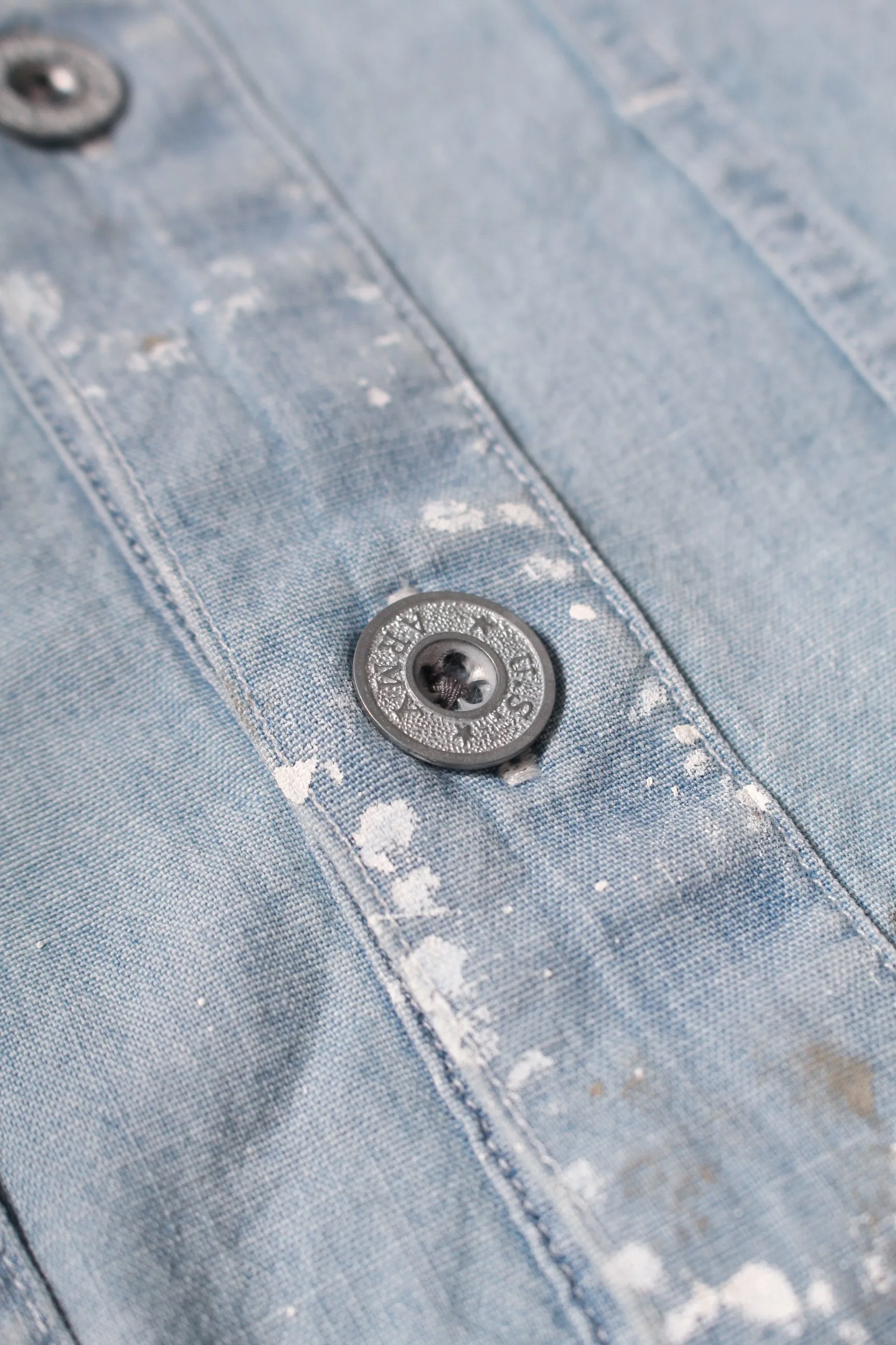 US ARMY P/O CHAMBRAY SHIRTS PAINTED