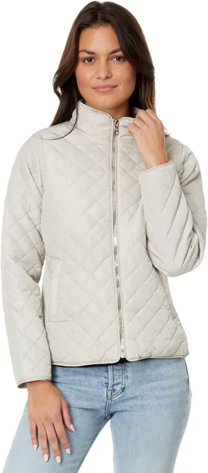 U.S. POLO ASSN. Quilted Moto Jacket with Cozy Faux Fur Lining And Rib Trim