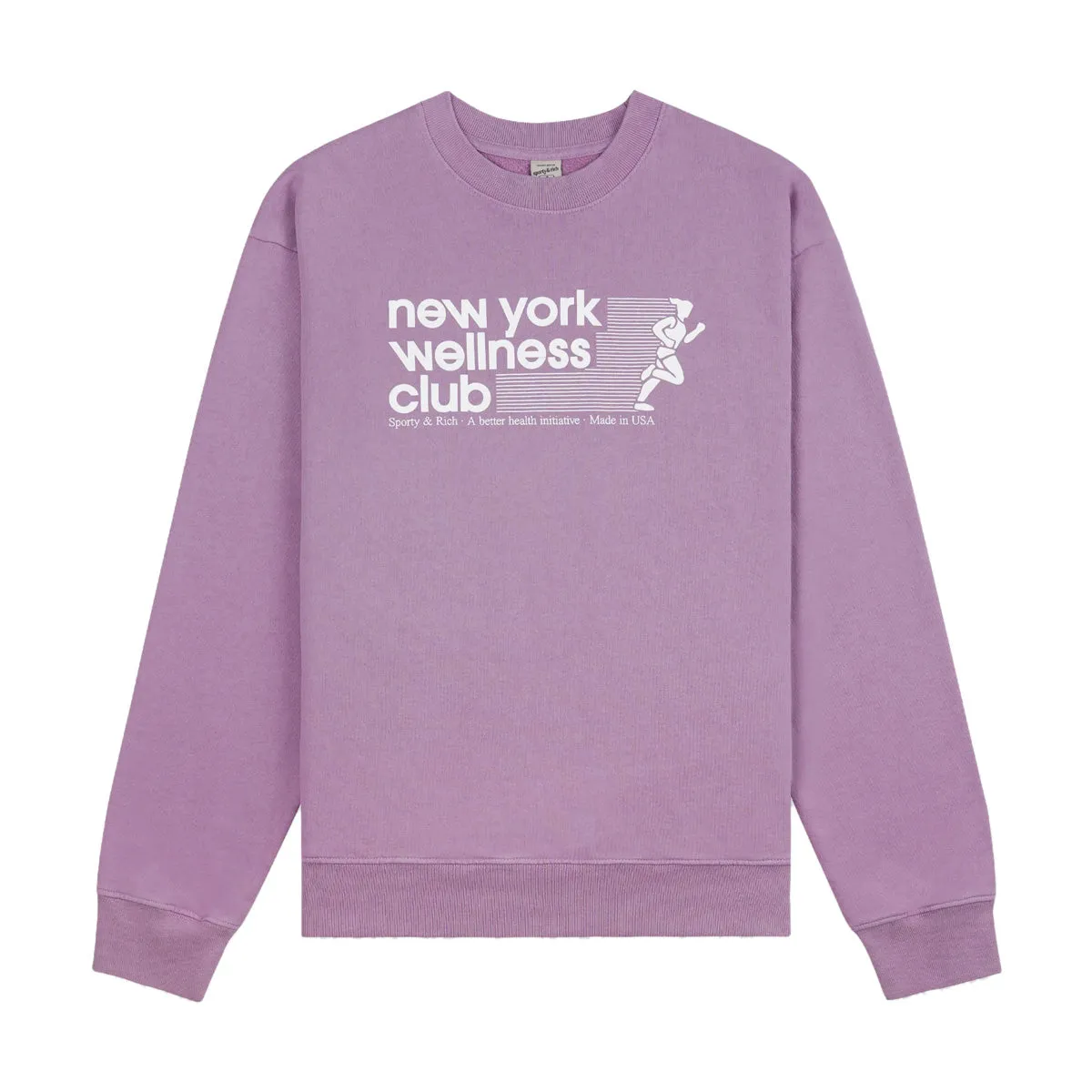 USA Wellness Club Sweatshirt 'Soft Lavender White'