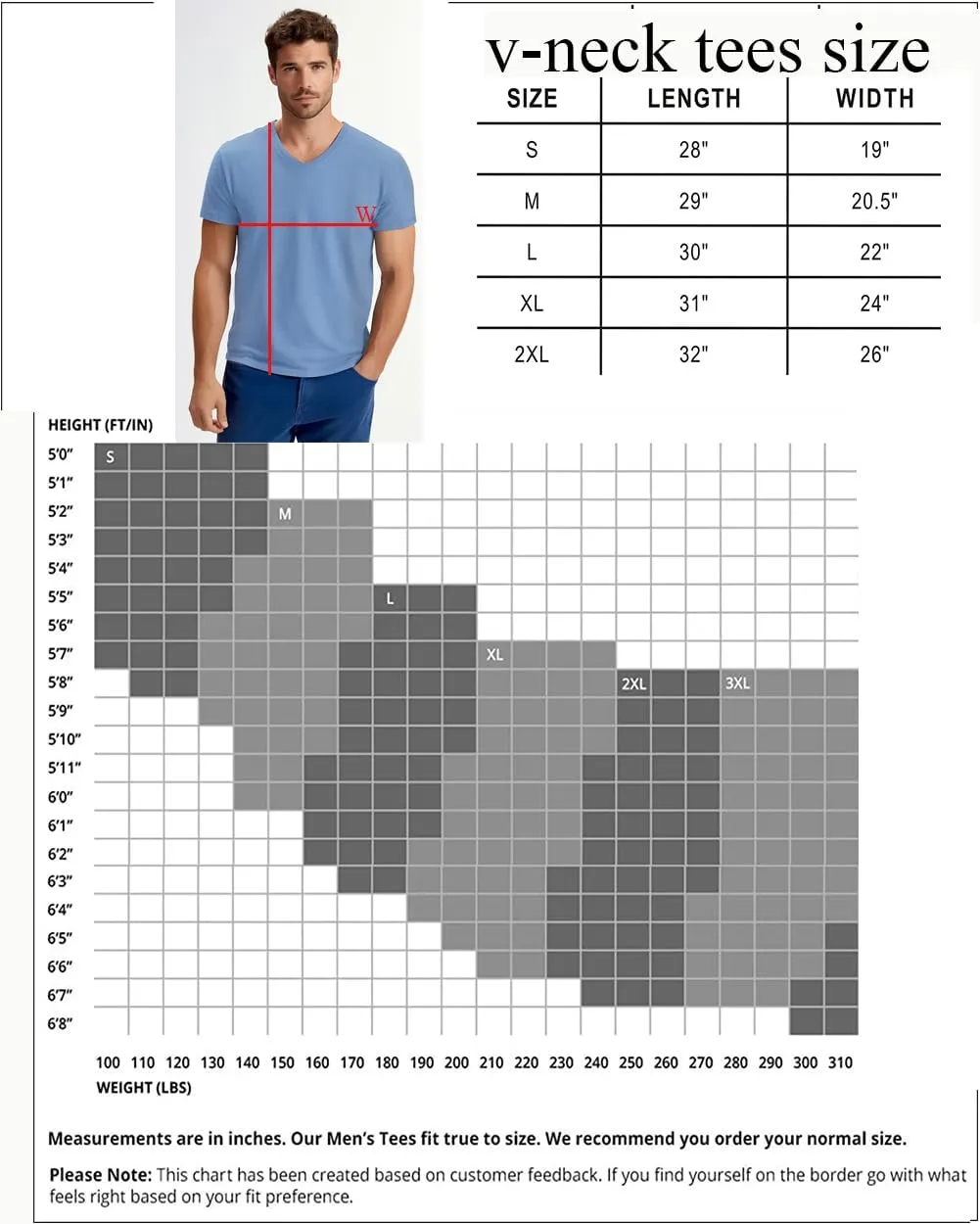 V-Neck Short Sleeve T-Shirt for Men Undershirt V Neck Slim Fit Breathable Cotton Blend Tee Shirts for Pajamas