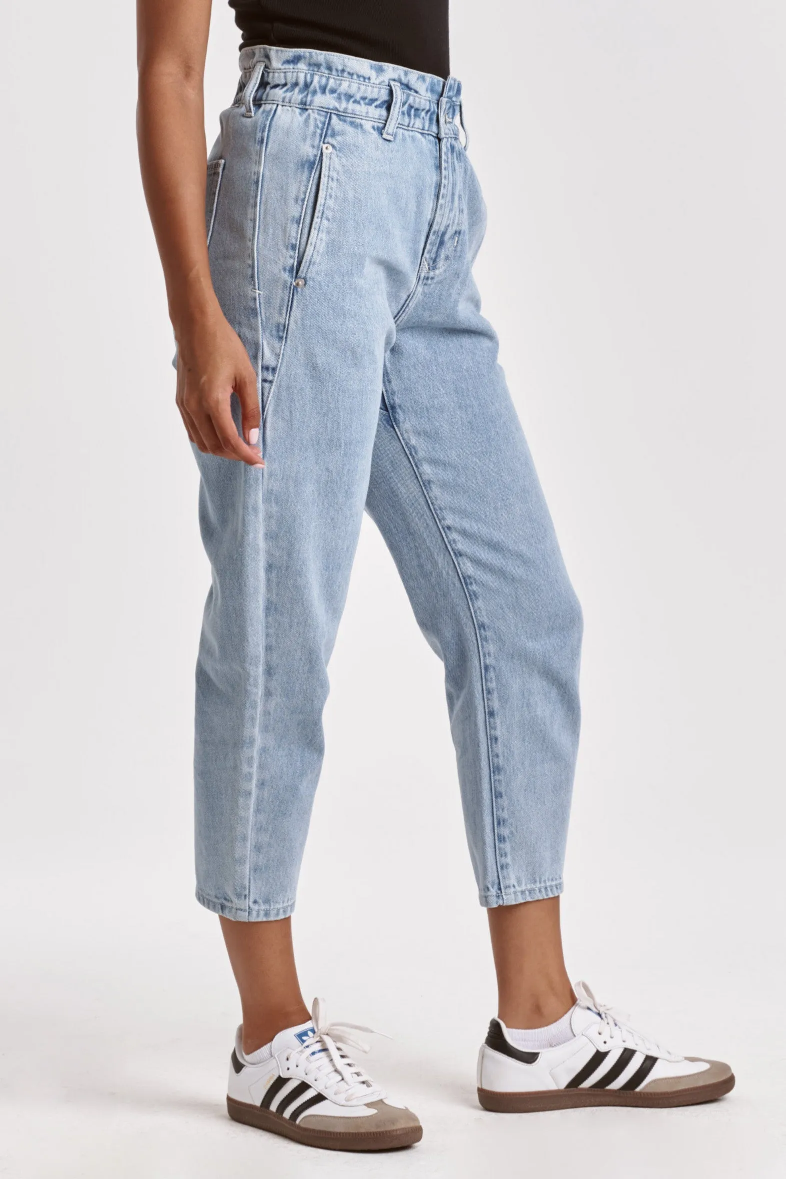 VALERIE ULTRA HIGH RISE ANKLE BAGGY JEANS ZYLO