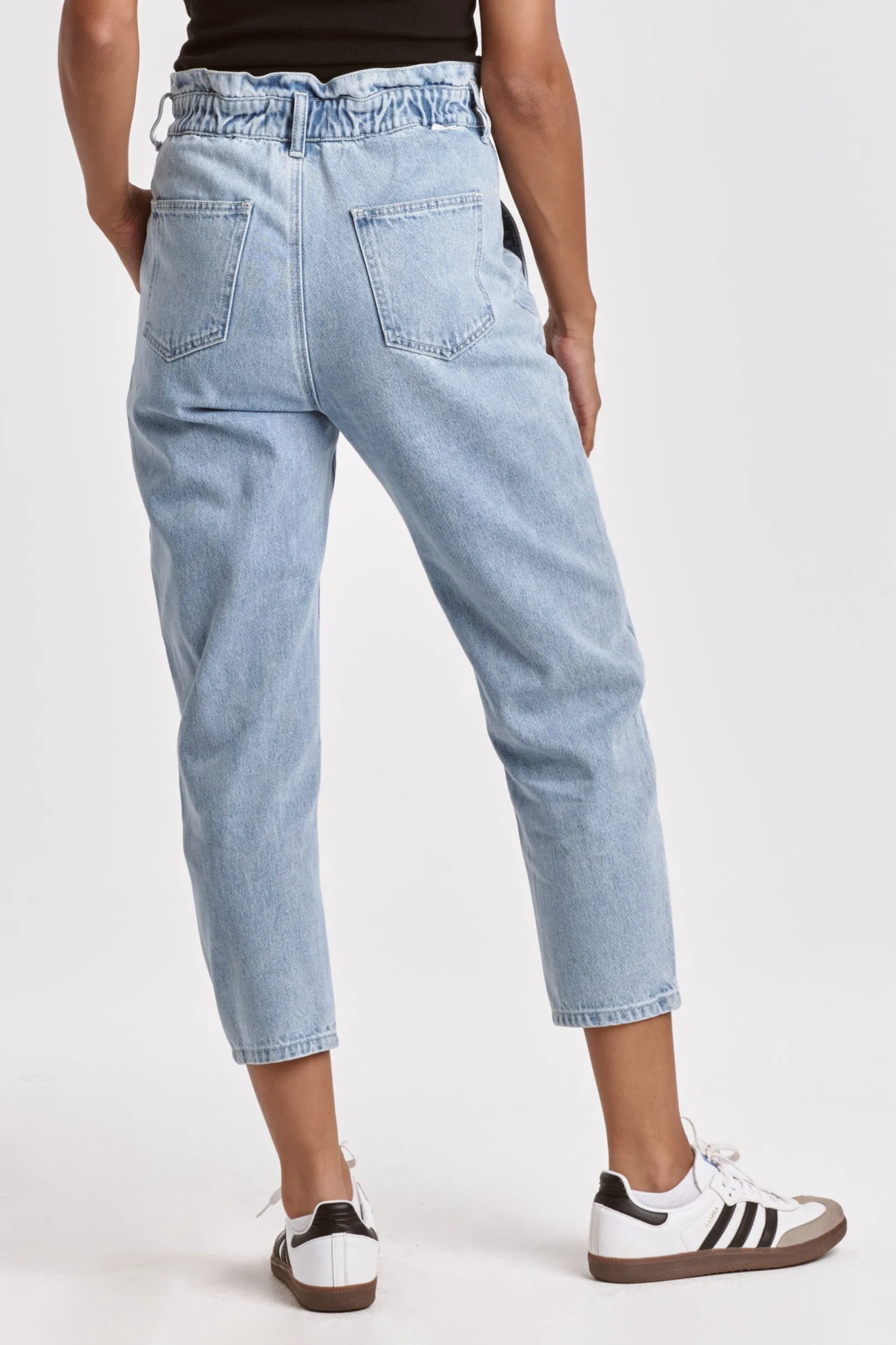 VALERIE ULTRA HIGH RISE ANKLE BAGGY JEANS ZYLO
