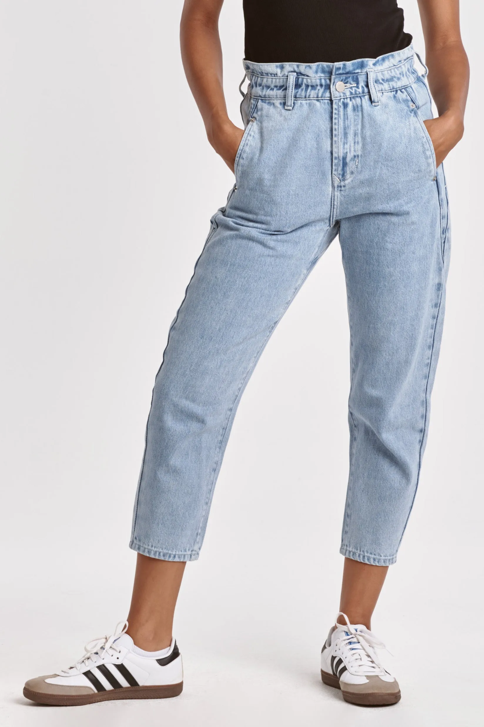 VALERIE ULTRA HIGH RISE ANKLE BAGGY JEANS ZYLO