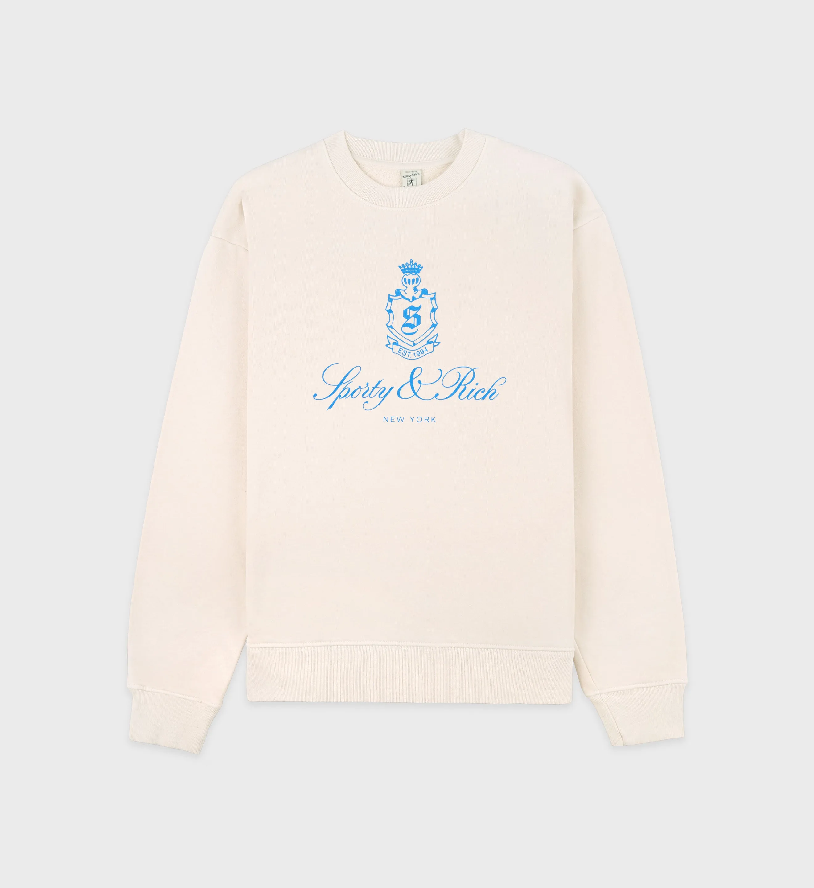 Vendome Crewneck - Cream/Ocean