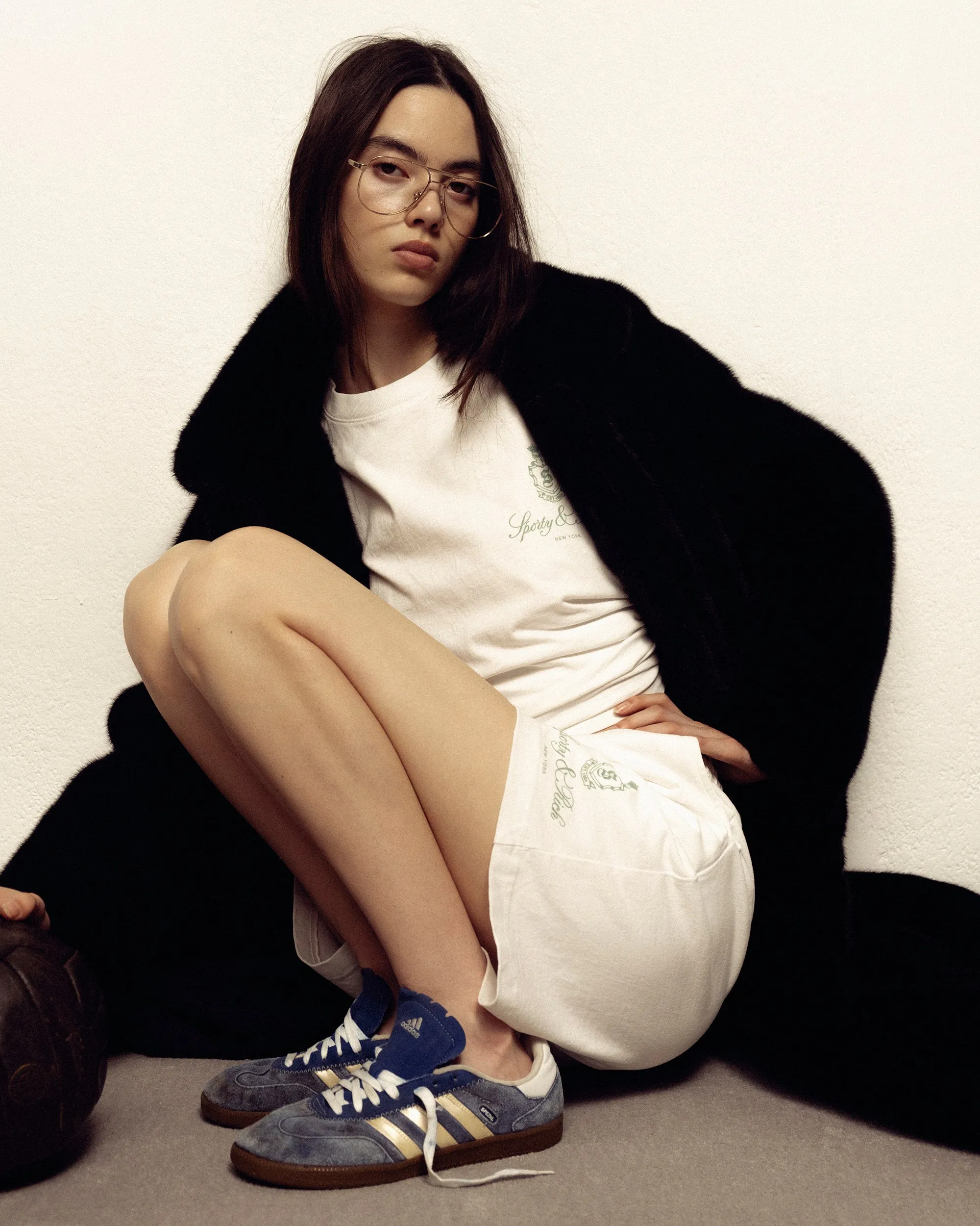 Vendome Crewneck - White/Sage