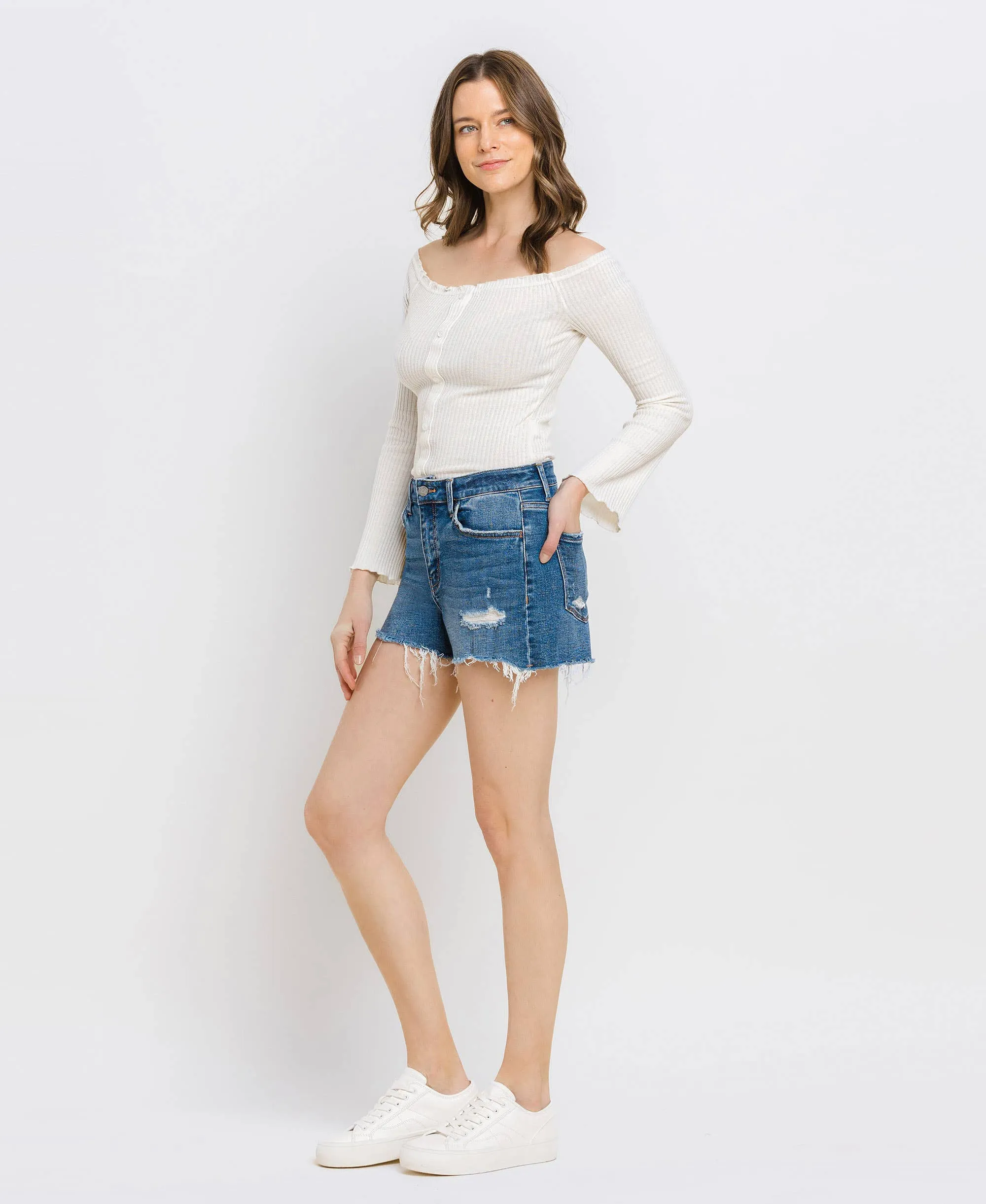 Vervet High Rise Cutoff Shorts