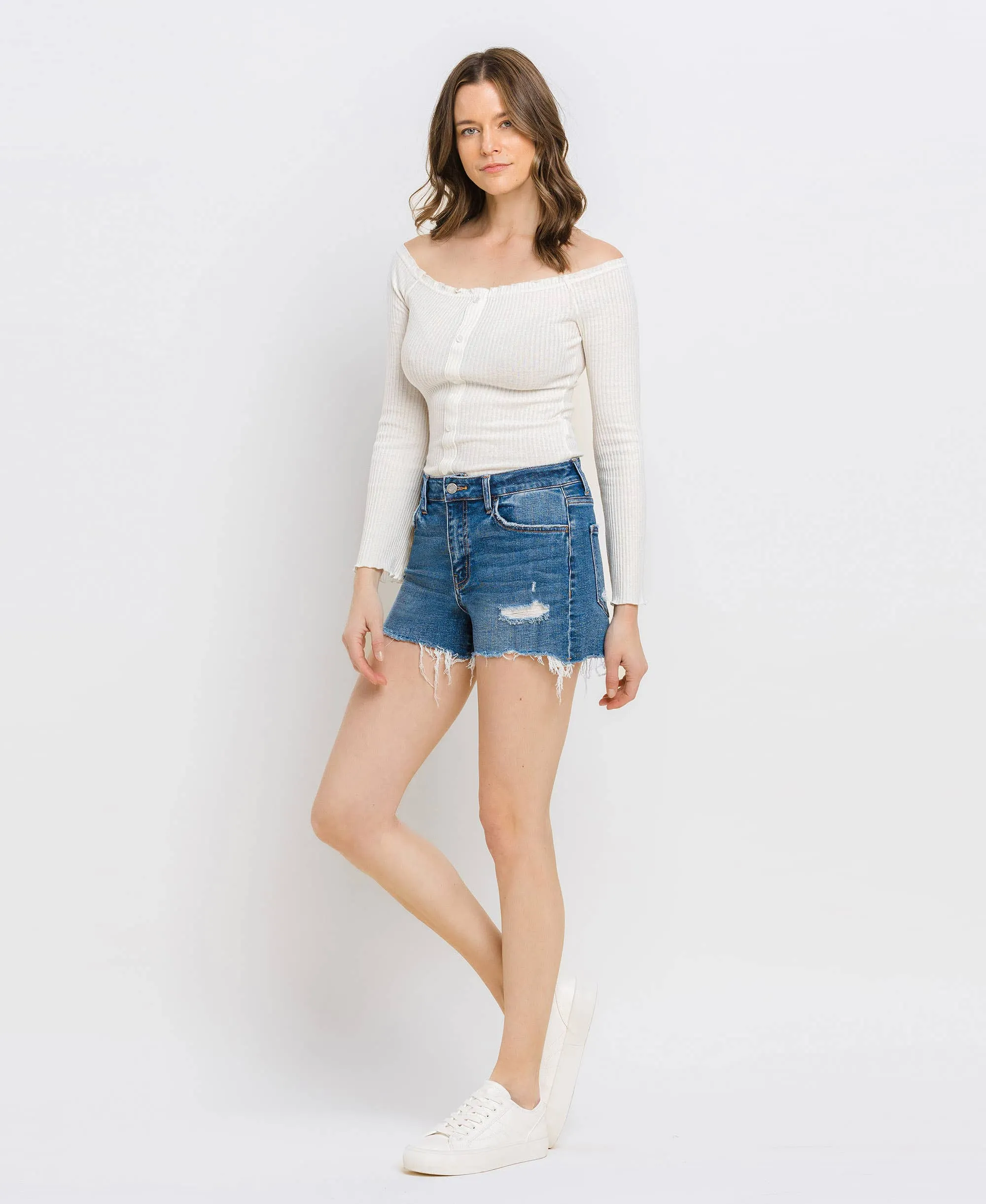 Vervet High Rise Cutoff Shorts