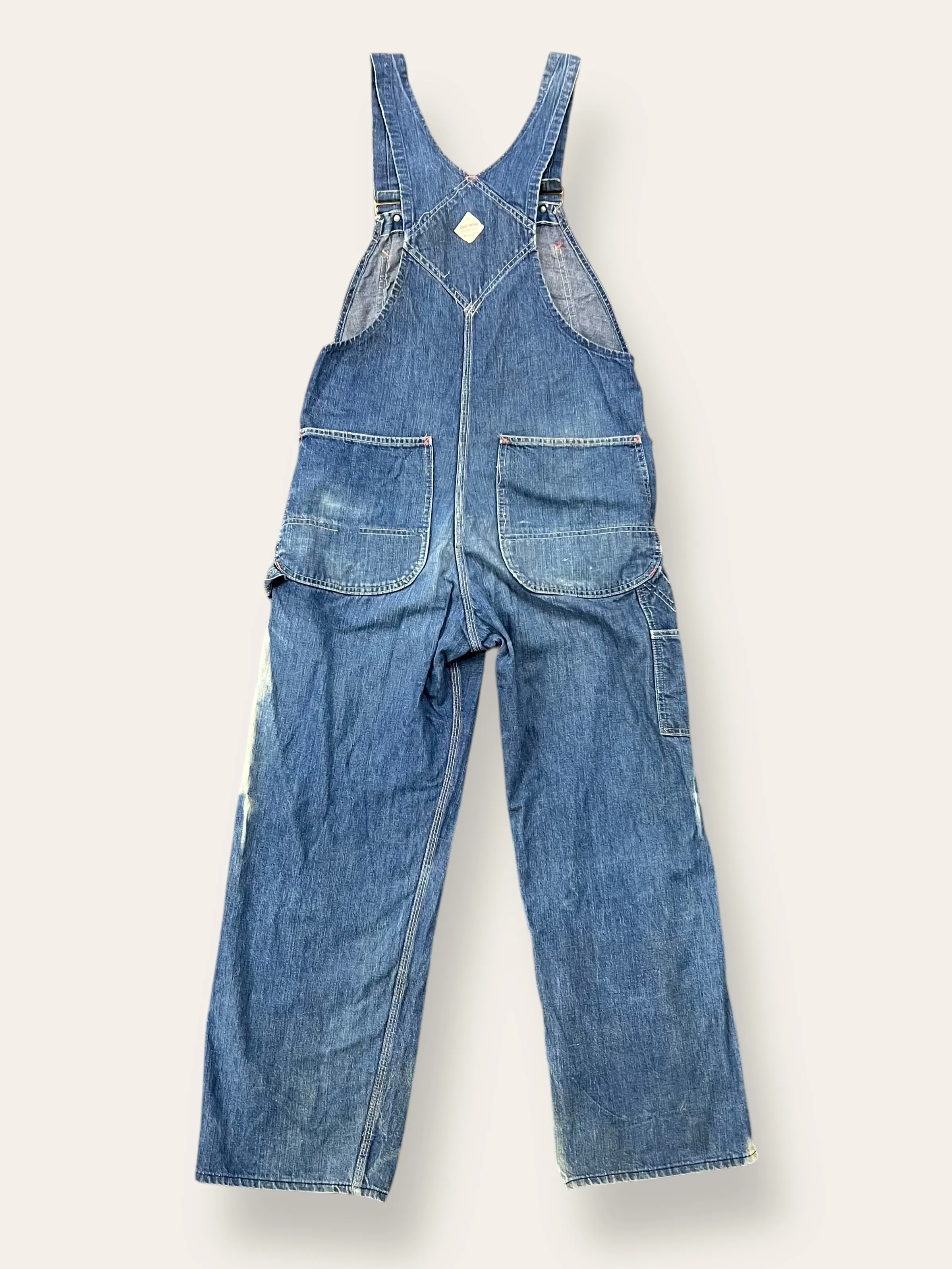 Vintage 1960’s Big Mac Sun Faded Denim Overalls