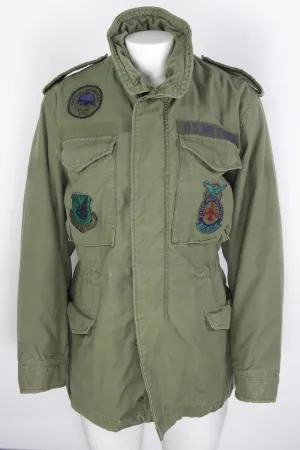 Vintage 1960s Olive OG M-65 Field Jacket  With Detachable Linining - S
