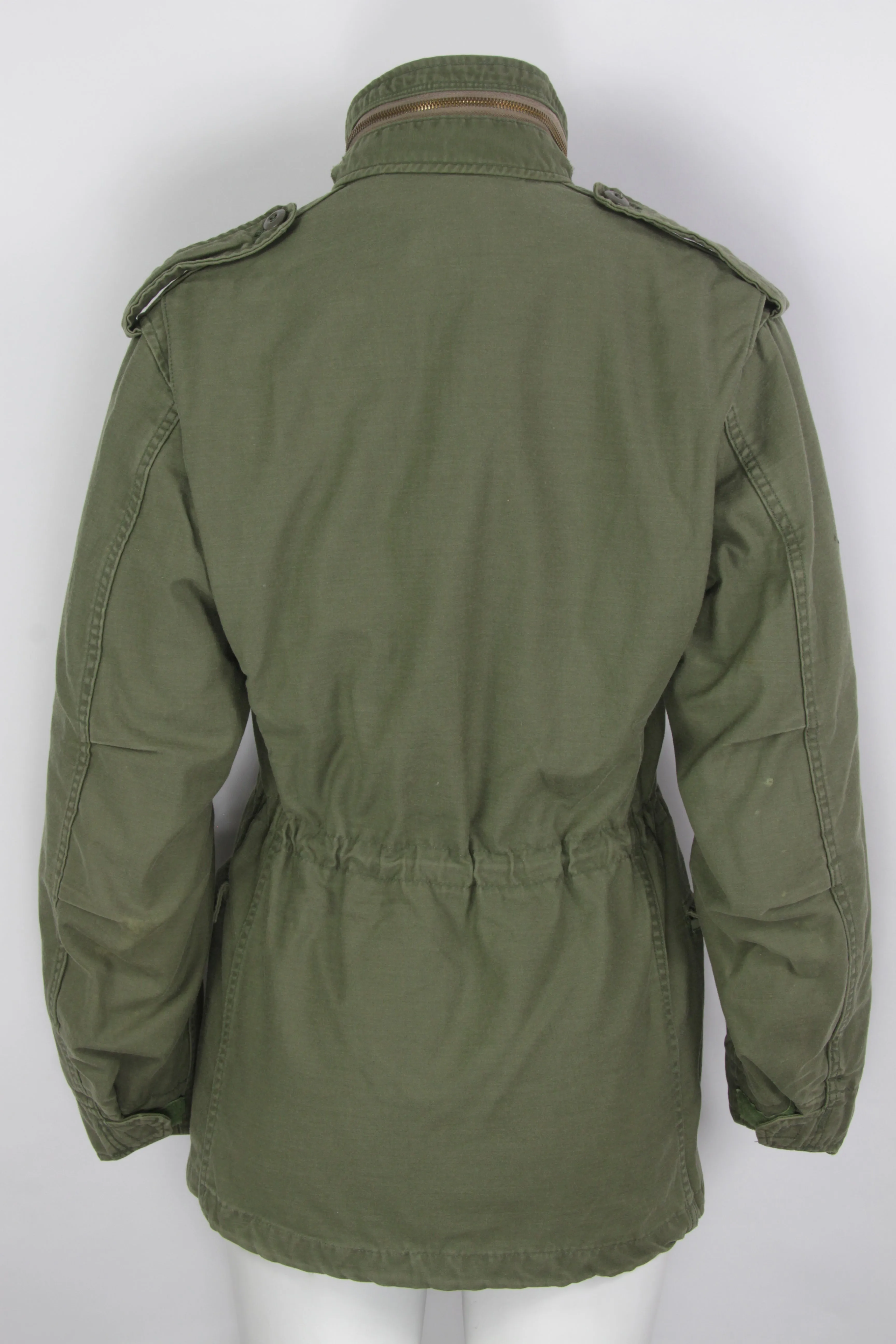 Vintage 1960s Olive OG M-65 Field Jacket  With Detachable Linining - S