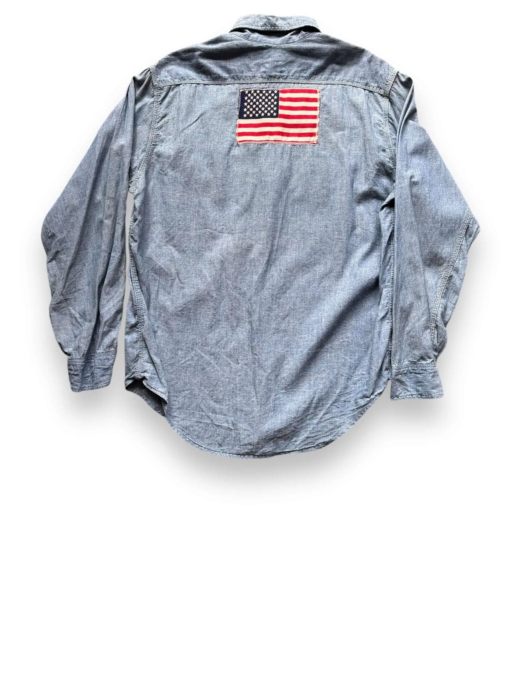 Vintage 60s Era Penneys Big Mac Chambray Shirt SZ L