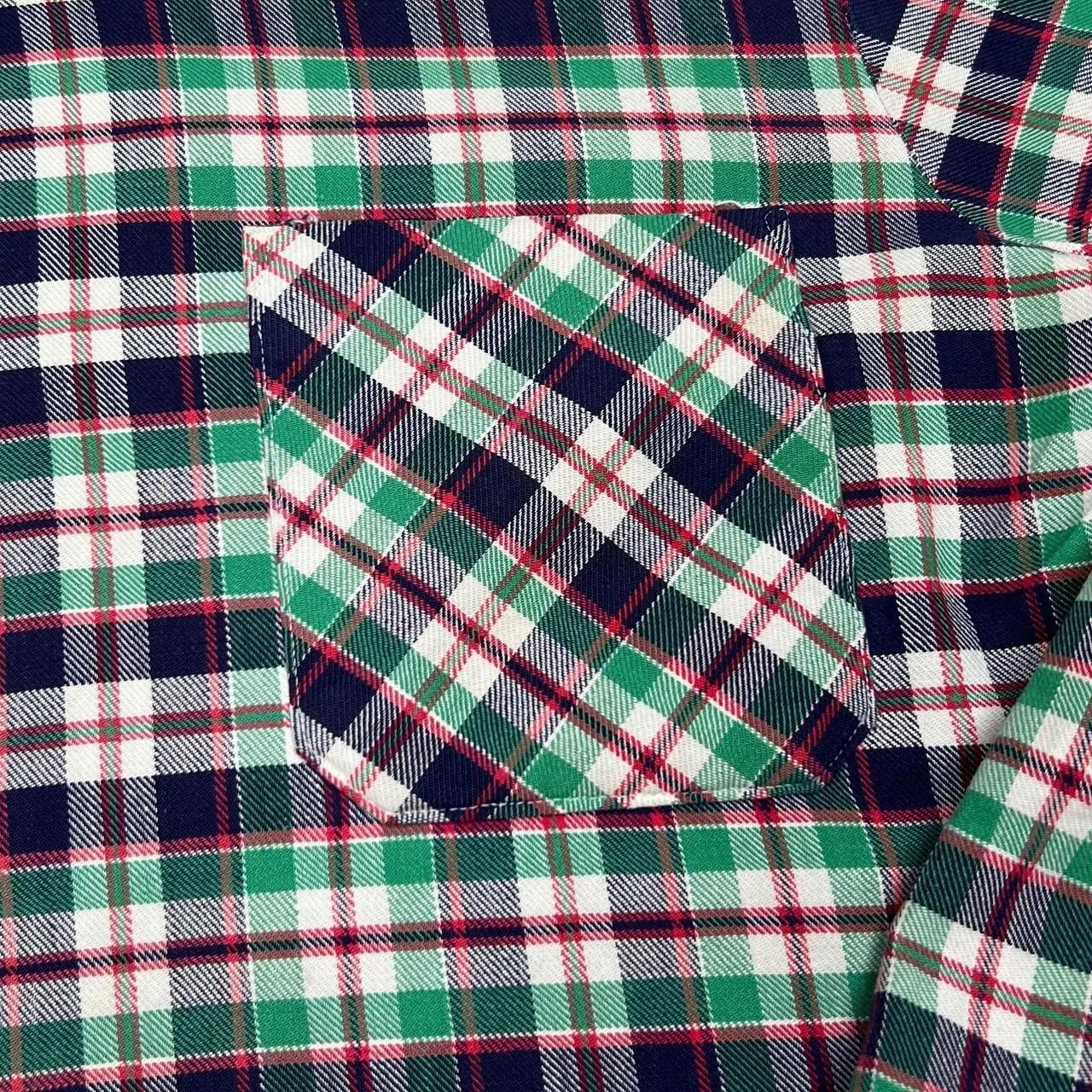 Vintage 90’s H. FRANKLIN Plaid Check Long Sleeve Cotton Flannel Shirt
