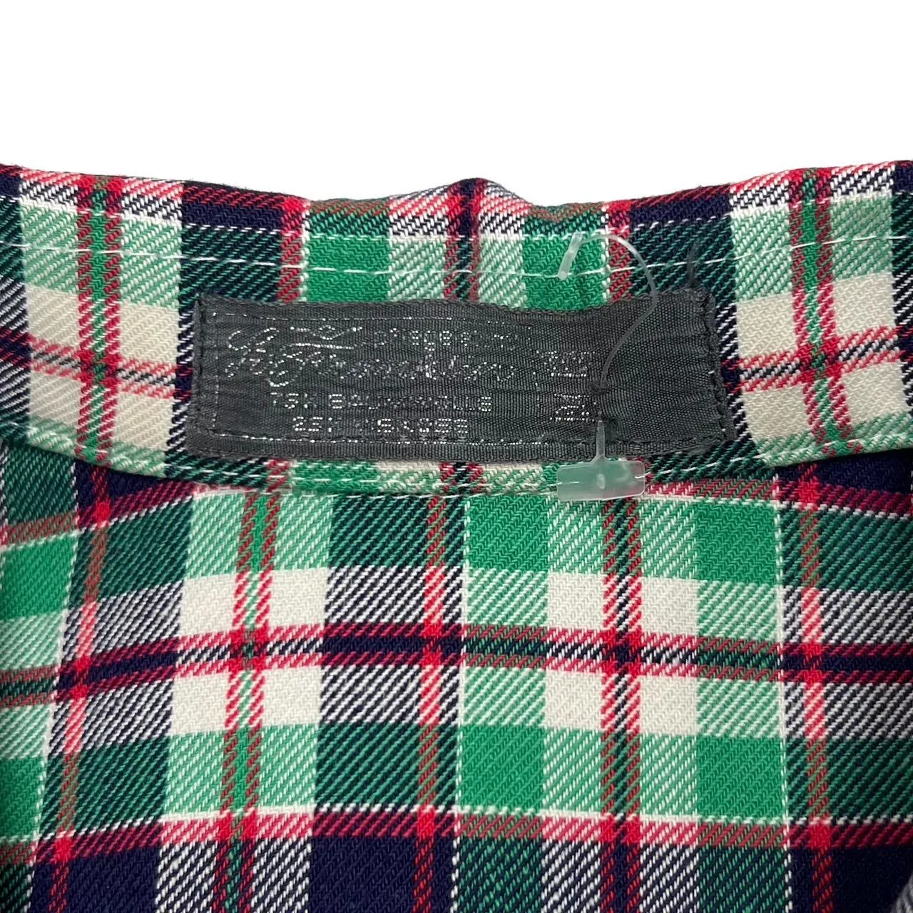Vintage 90’s H. FRANKLIN Plaid Check Long Sleeve Cotton Flannel Shirt