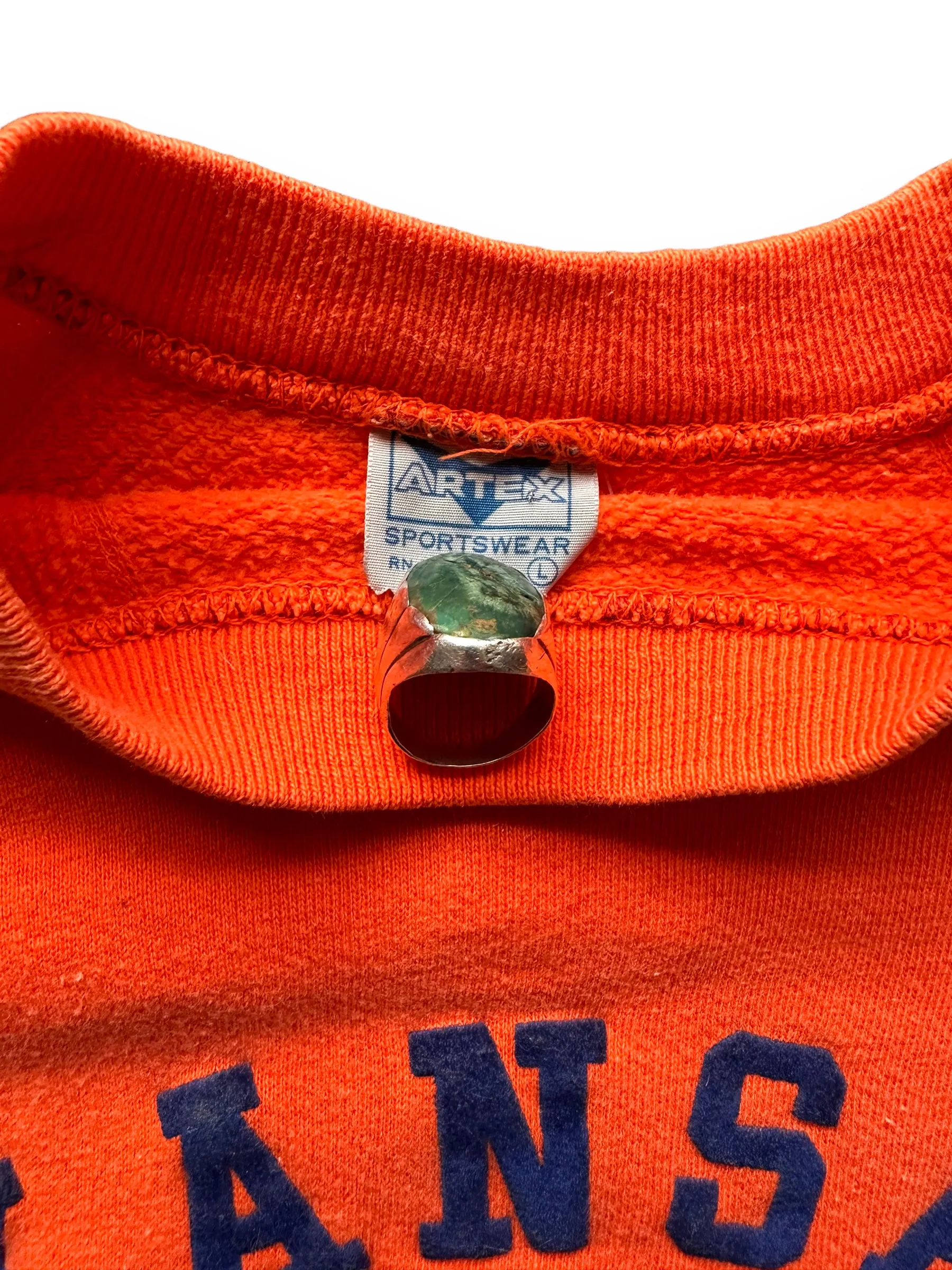 Vintage Artex Kansas University 1969 Orange Bowl Short Sleeve Crewneck Sweatshirt SZ L | Barn Owl Vintage Clothing | Seattle Vintage Sweatshirts