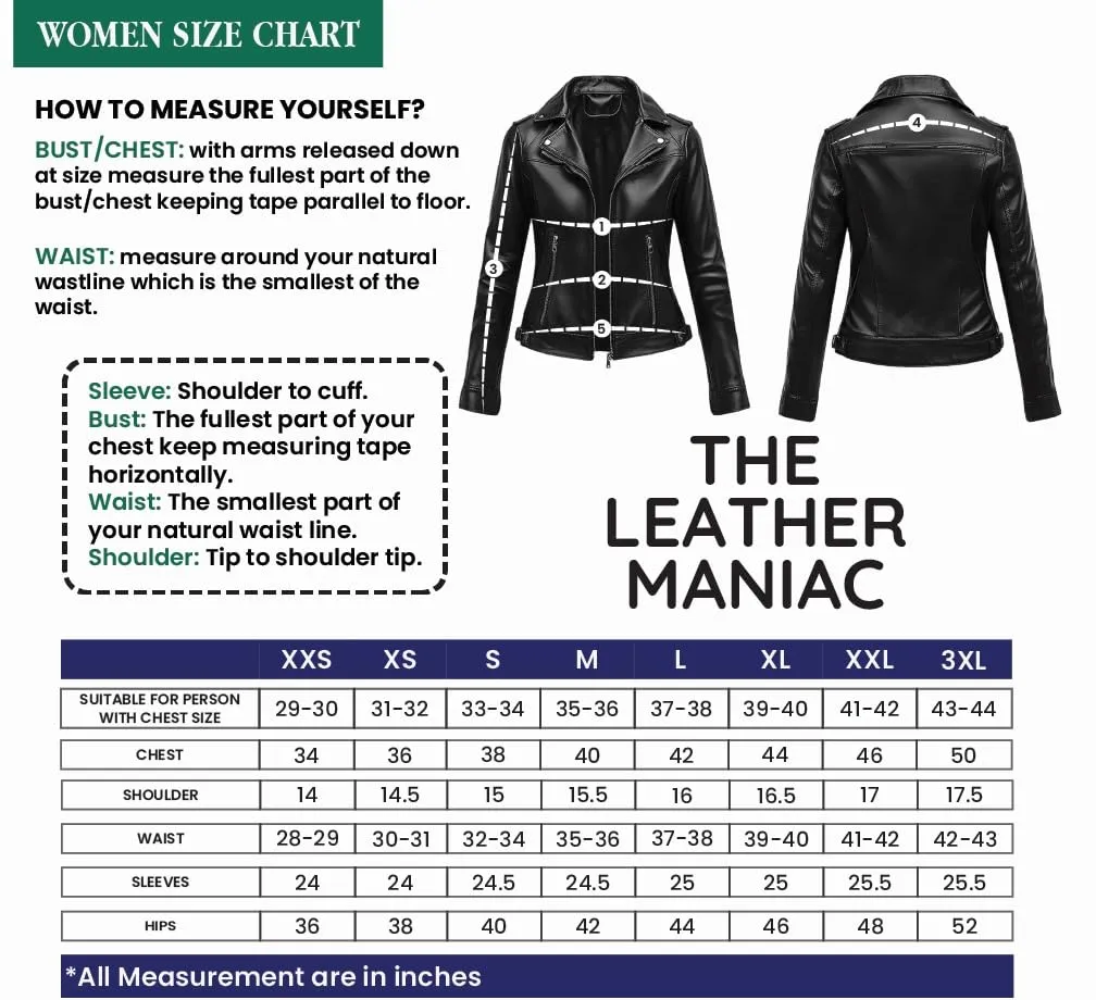 Vintage Caf Racer Genuine Leather Jacket Women - Distressed Leather Moto Biker Leather Jacket (XL)