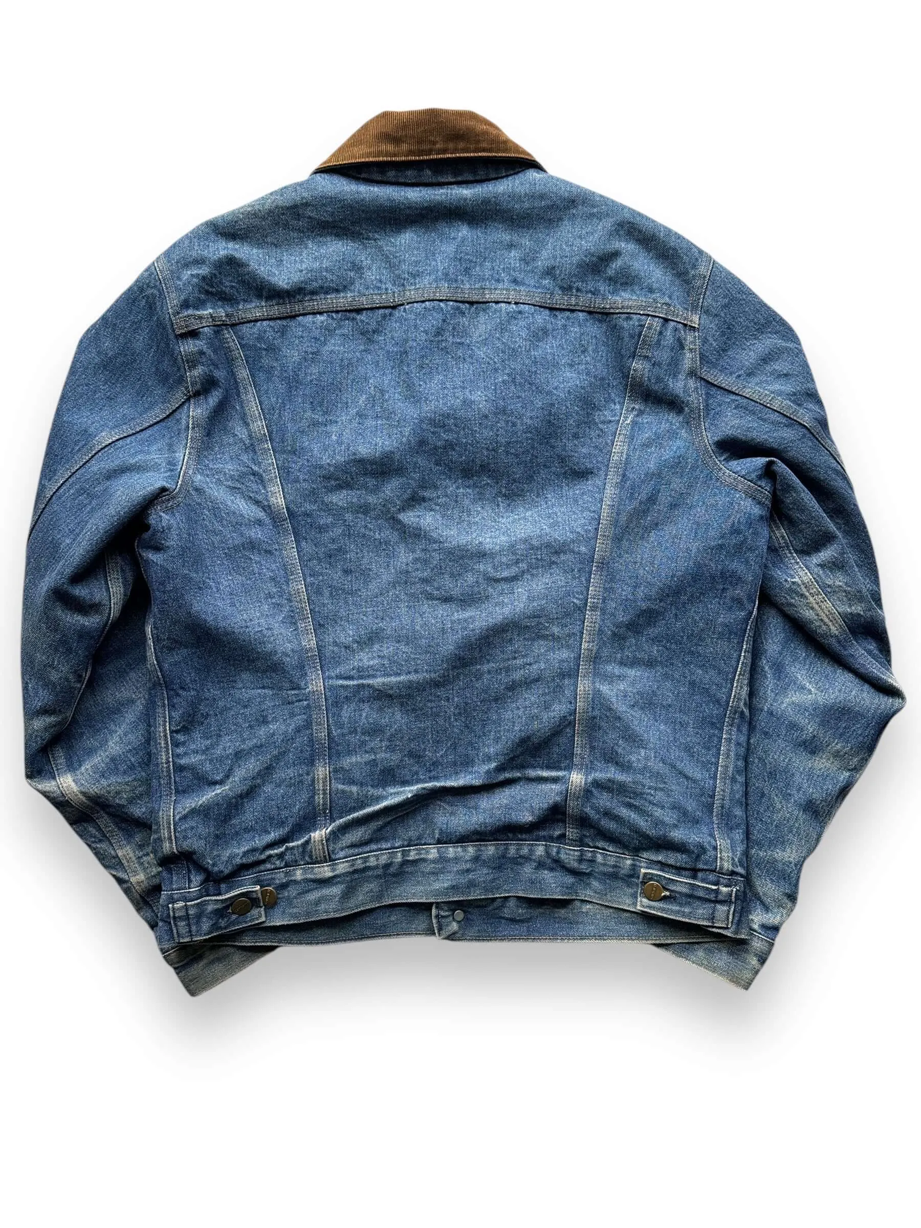 Vintage Carhartt Denim Blanket Lined Trucker Jacket SZ 42L