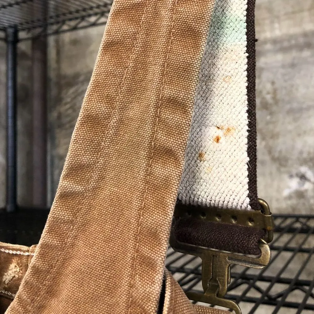 Vintage Carhartt R27 BRN Men's Quilt-Lined Brown Canvas Bib Overalls - Sz 40x30