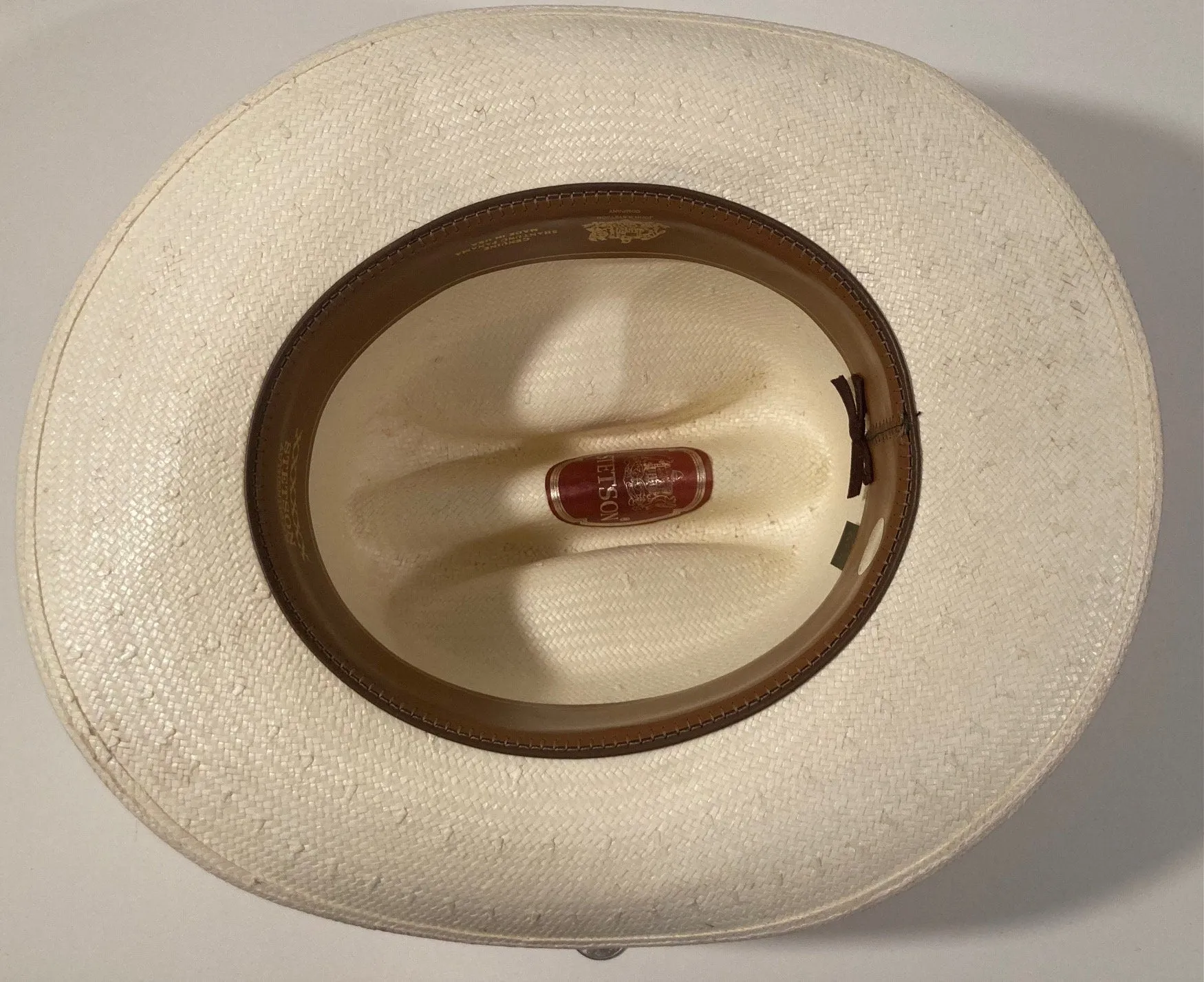 Vintage Cowboy Hat, Stetson, Size 6 7/8, Nice, Quality, Some Top Stains As Shown, Cowboy, Western Wear, Rancher, Sun Shade