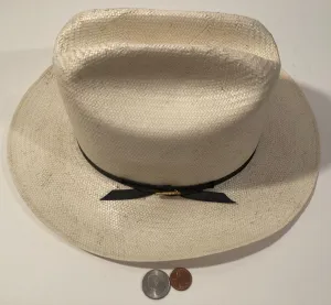 Vintage Cowboy Hat, Stetson, Size 6 7/8, Nice, Quality, Some Top Stains As Shown, Cowboy, Western Wear, Rancher, Sun Shade