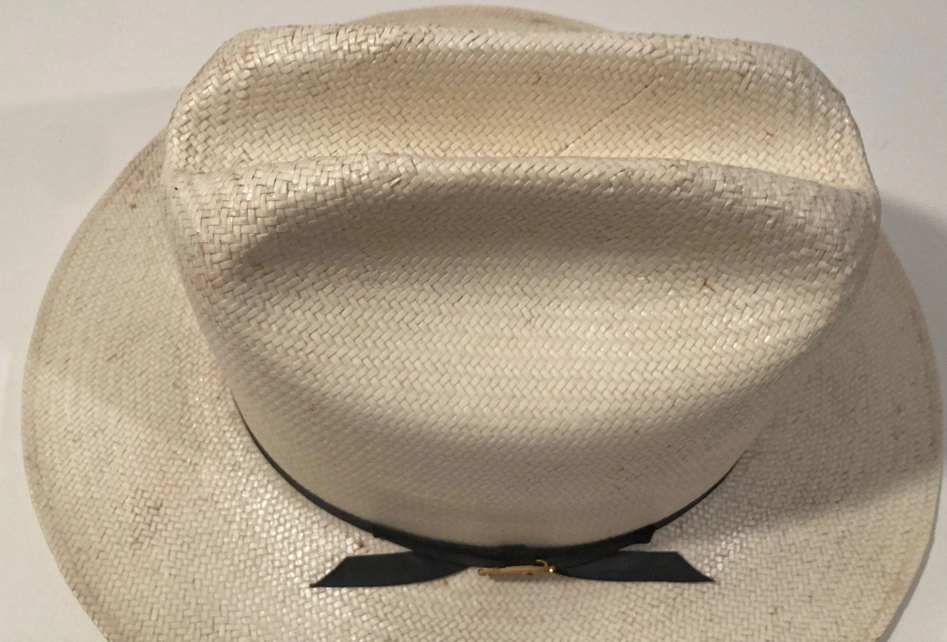 Vintage Cowboy Hat, Stetson, Size 6 7/8, Nice, Quality, Some Top Stains As Shown, Cowboy, Western Wear, Rancher, Sun Shade