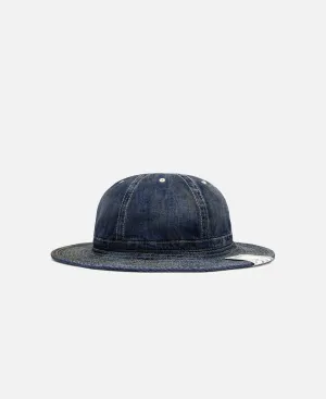 Vintage Denim Fatigue Hat (Blue)