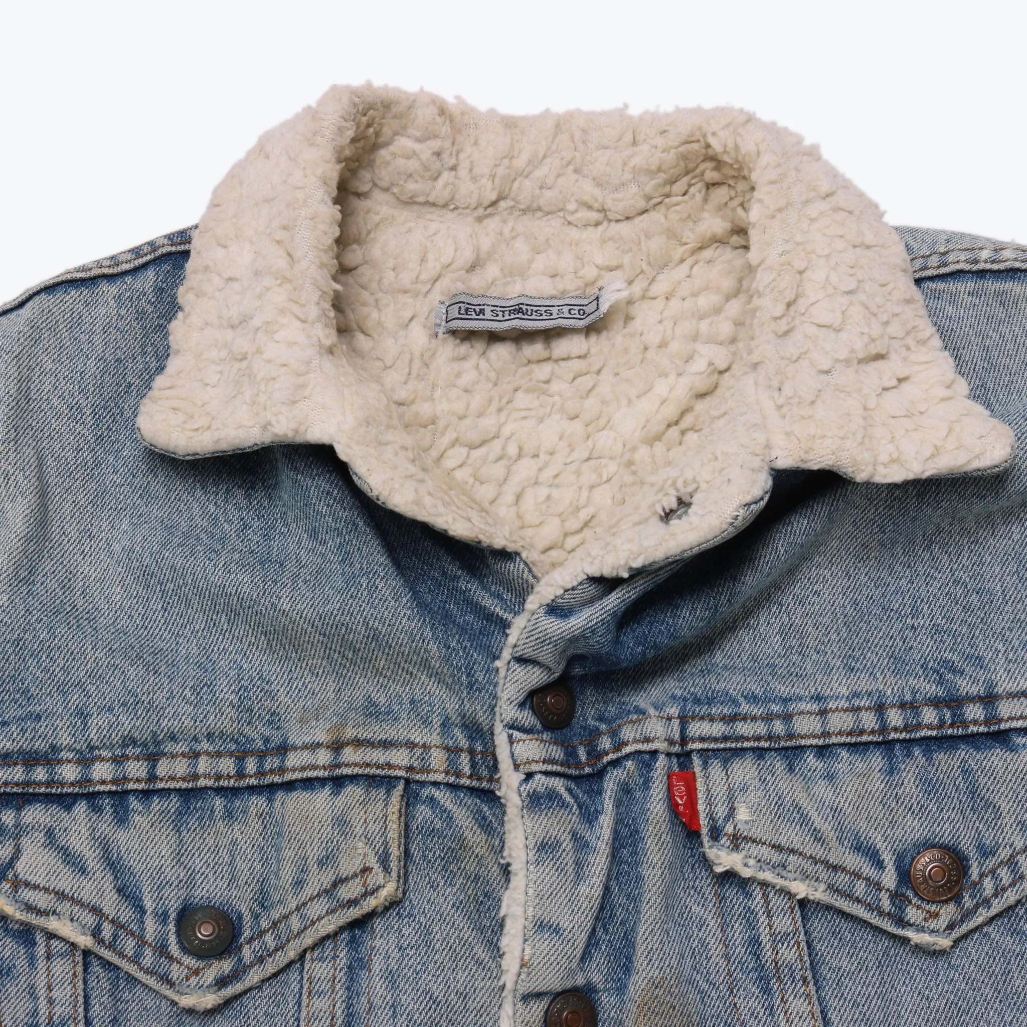 Vintage Denim Sherpa Jacket