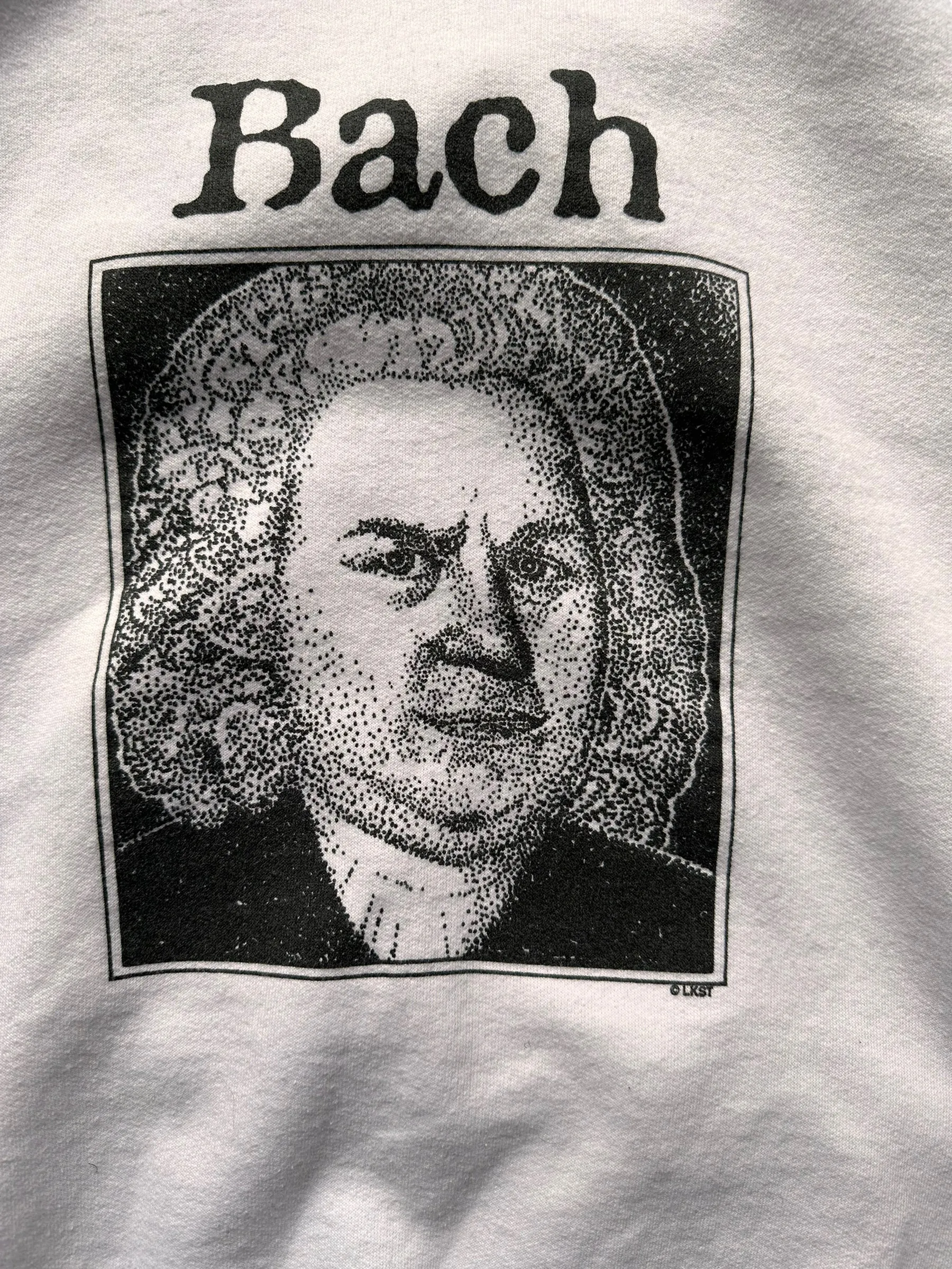 Vintage Front Bach Classical Humor Crewneck Sweatshirt SZ M | Vintage Crewneck Sweatshirts Seattle | Barn Owl Vintage Seattle