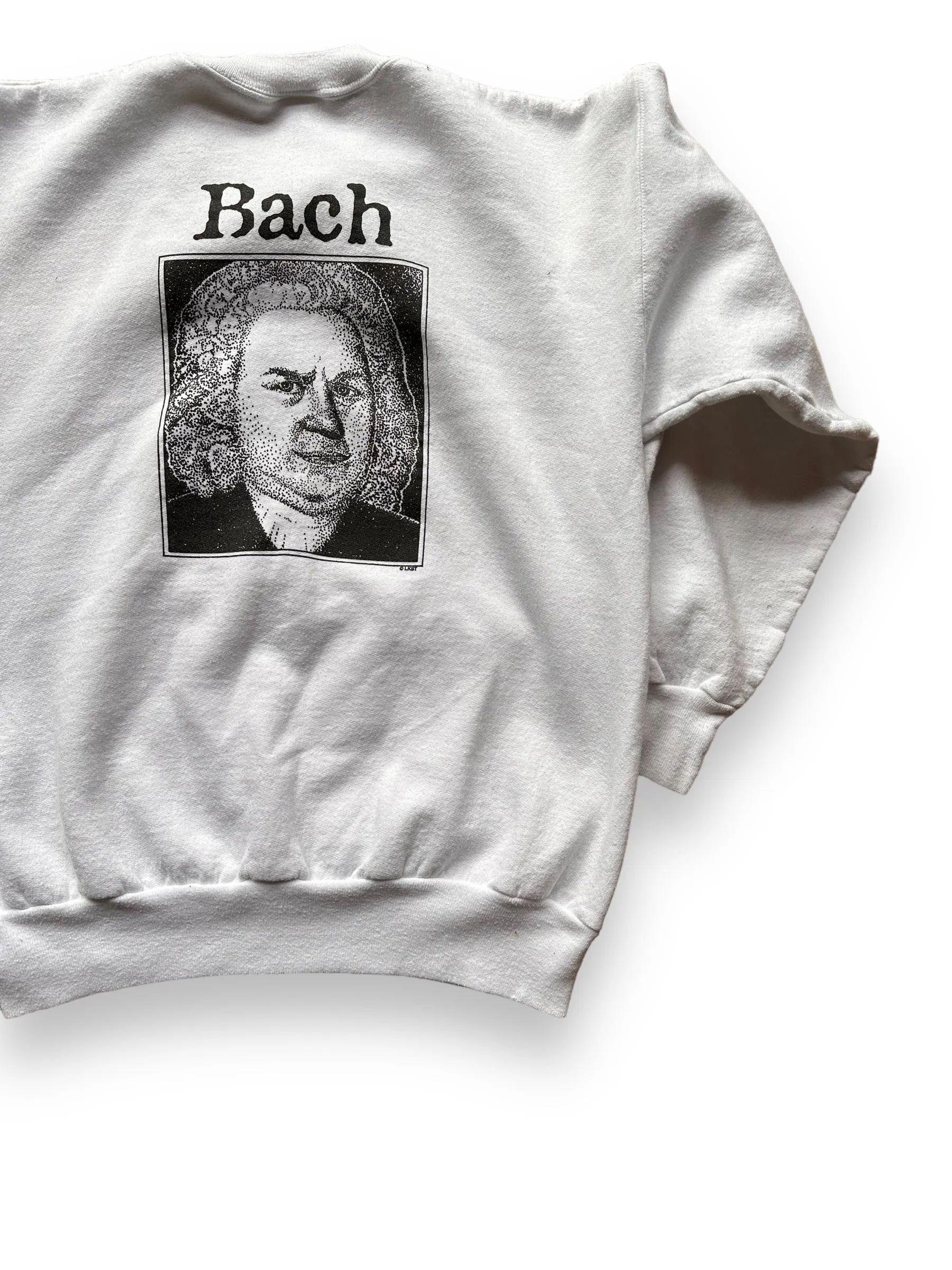 Vintage Front Bach Classical Humor Crewneck Sweatshirt SZ M | Vintage Crewneck Sweatshirts Seattle | Barn Owl Vintage Seattle