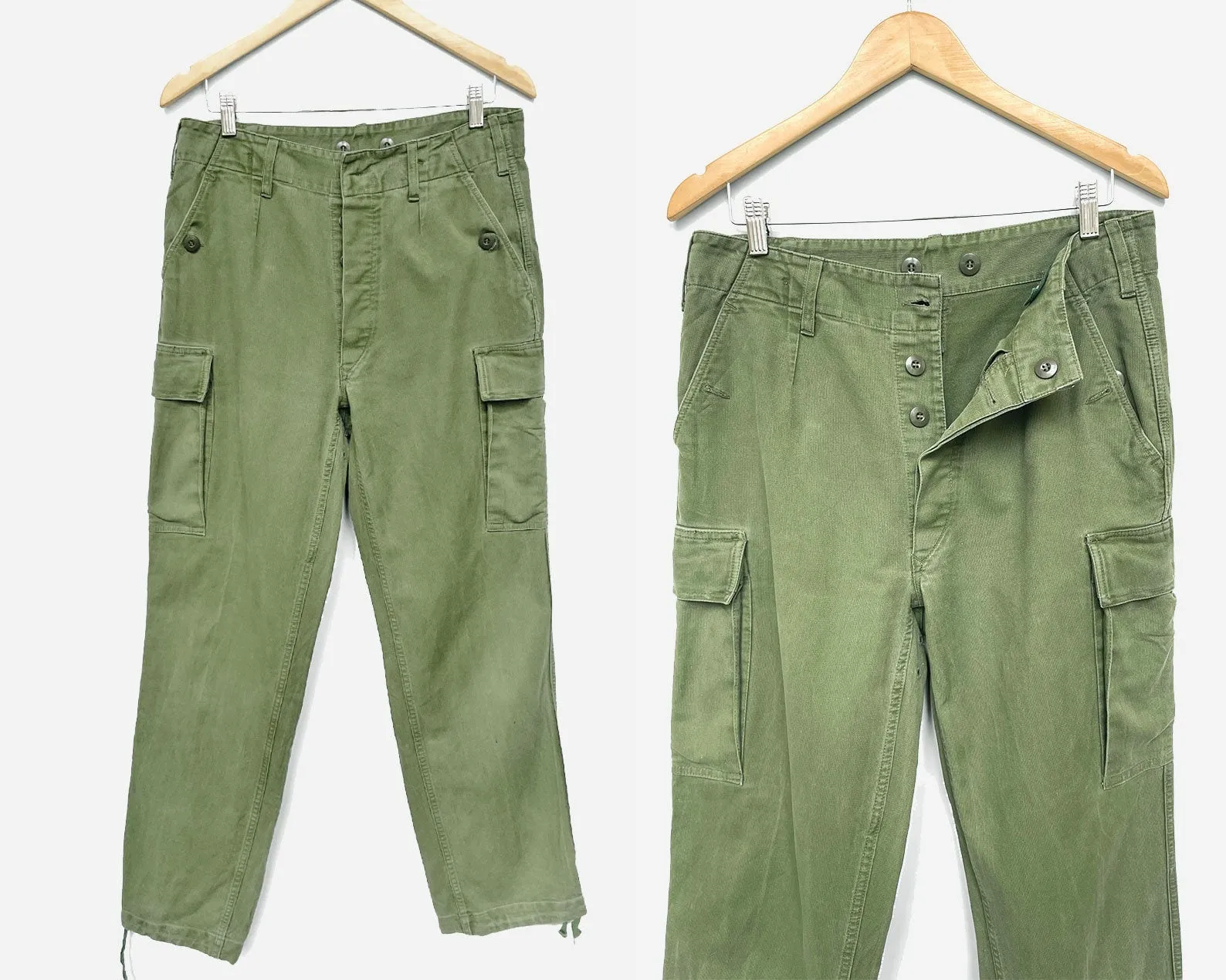 Vintage German Moleskin Trousers Cotton Sateen