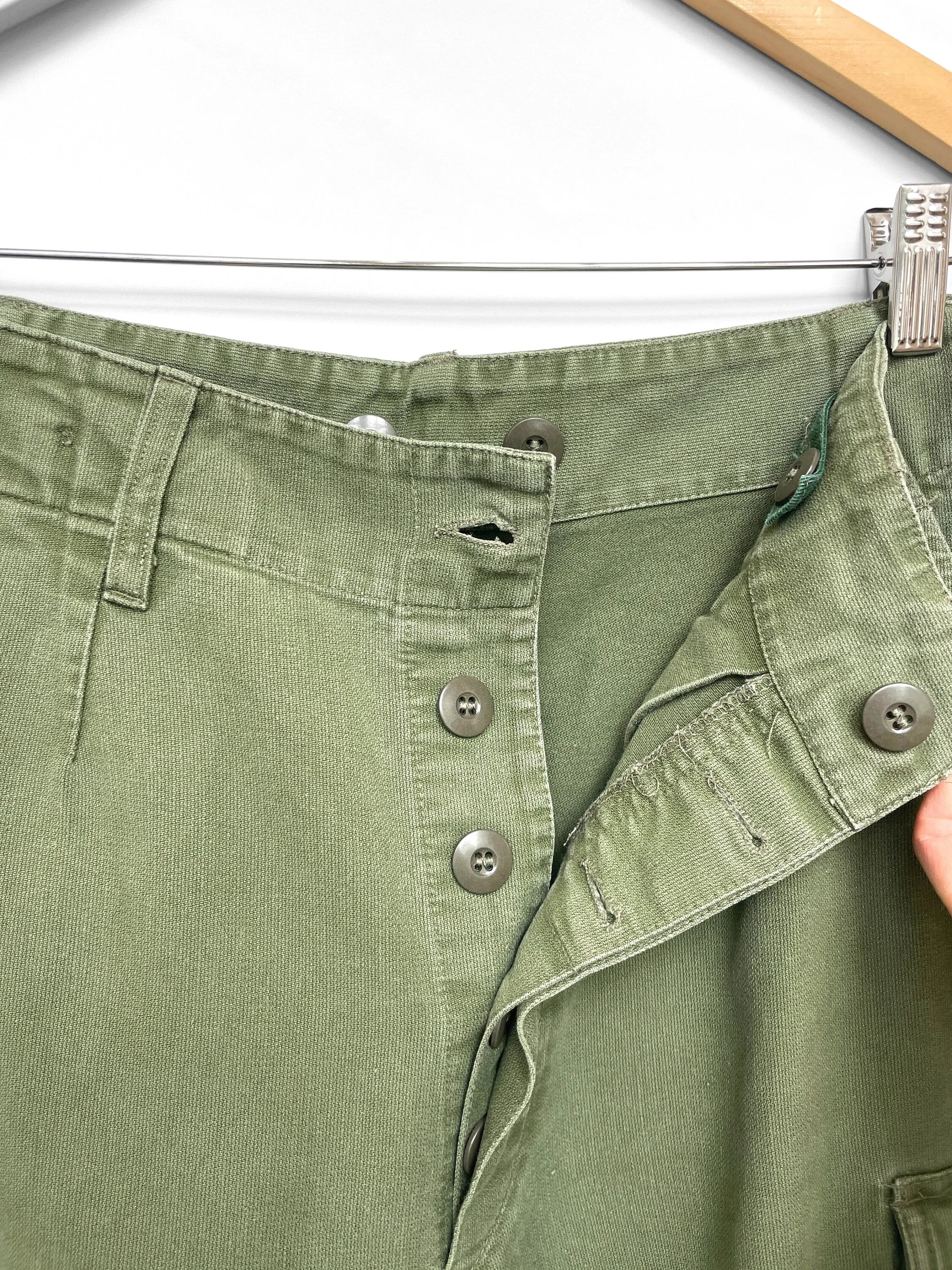 Vintage German Moleskin Trousers Cotton Sateen
