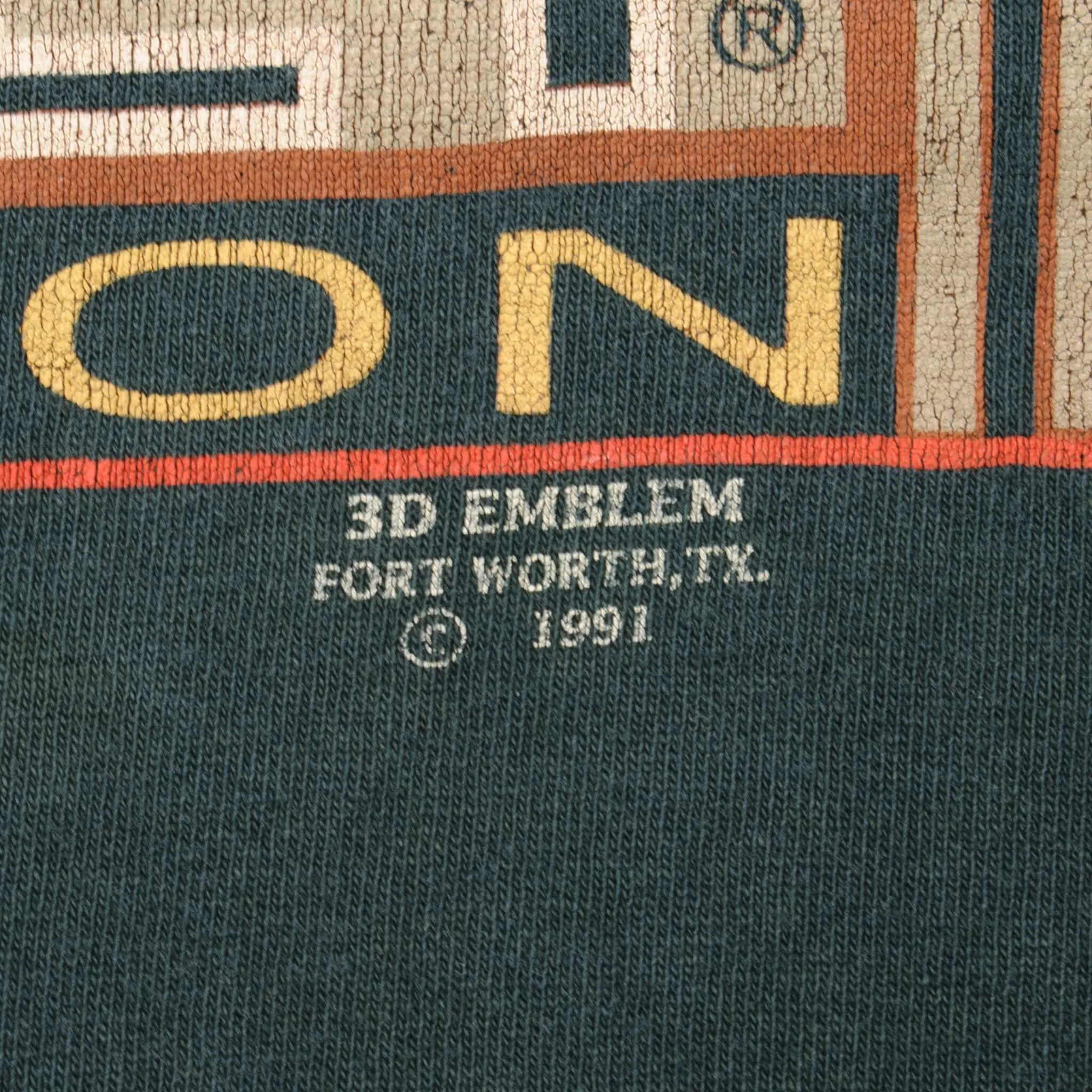 VINTAGE HARLEY DAVIDSON 3D EMBLEM TEE SHIRT 1991 SIZE XL MADE IN USA