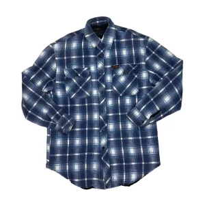 Vintage JET SET Tartan Lumberjack Plaid Check Lightly Padded Flannel Over Shirt