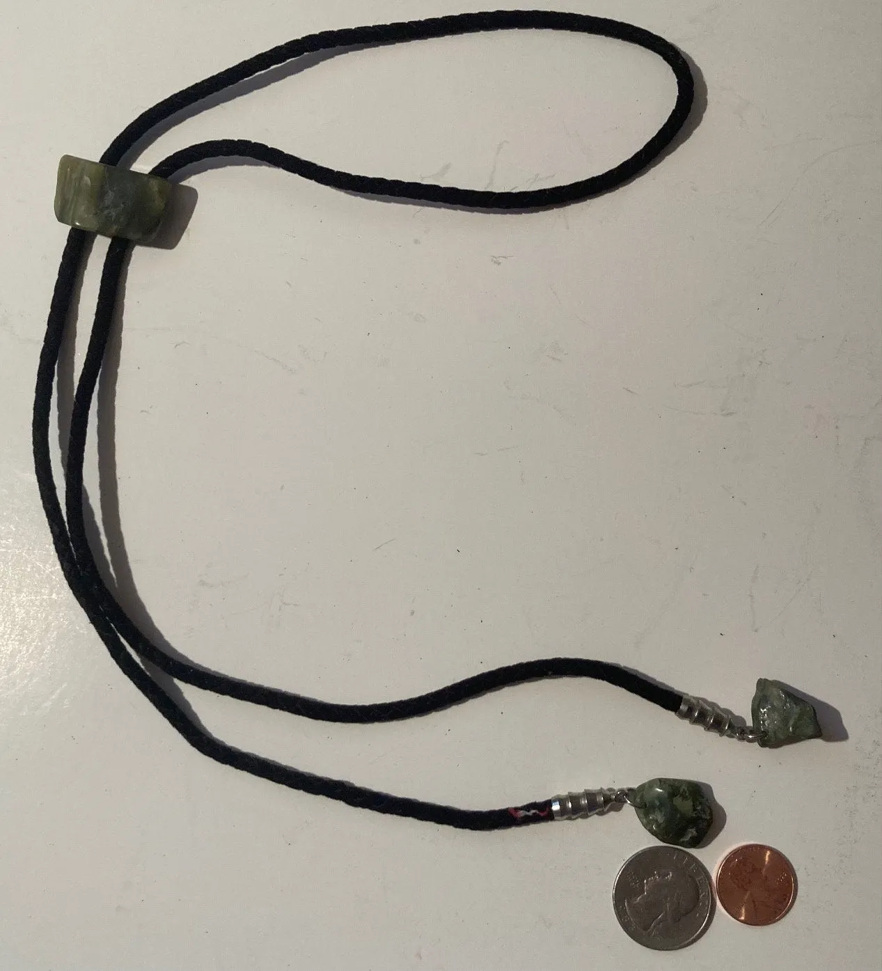 Vintage Metal Bolo Tie, Nice  Matching Stone Design, Nice Design, Quality, Heavy Duty, Made in USA, Country & Western, Cowboy, Western Wear
