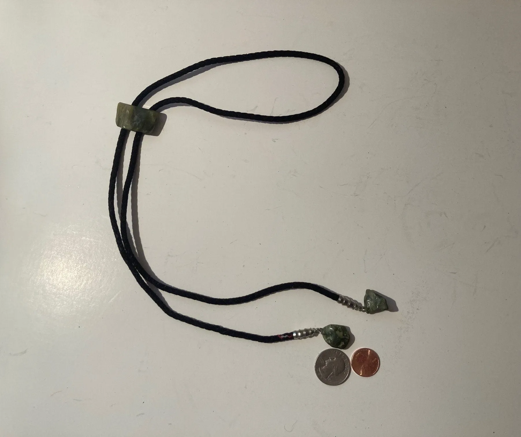 Vintage Metal Bolo Tie, Nice  Matching Stone Design, Nice Design, Quality, Heavy Duty, Made in USA, Country & Western, Cowboy, Western Wear
